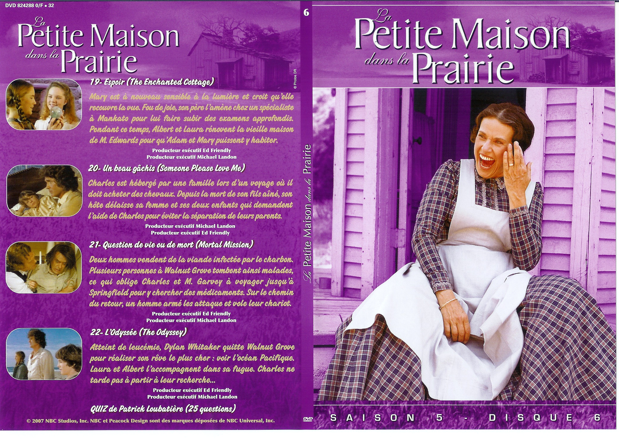 Jaquette DVD La petite maison dans la prairie saison 5 vol 6