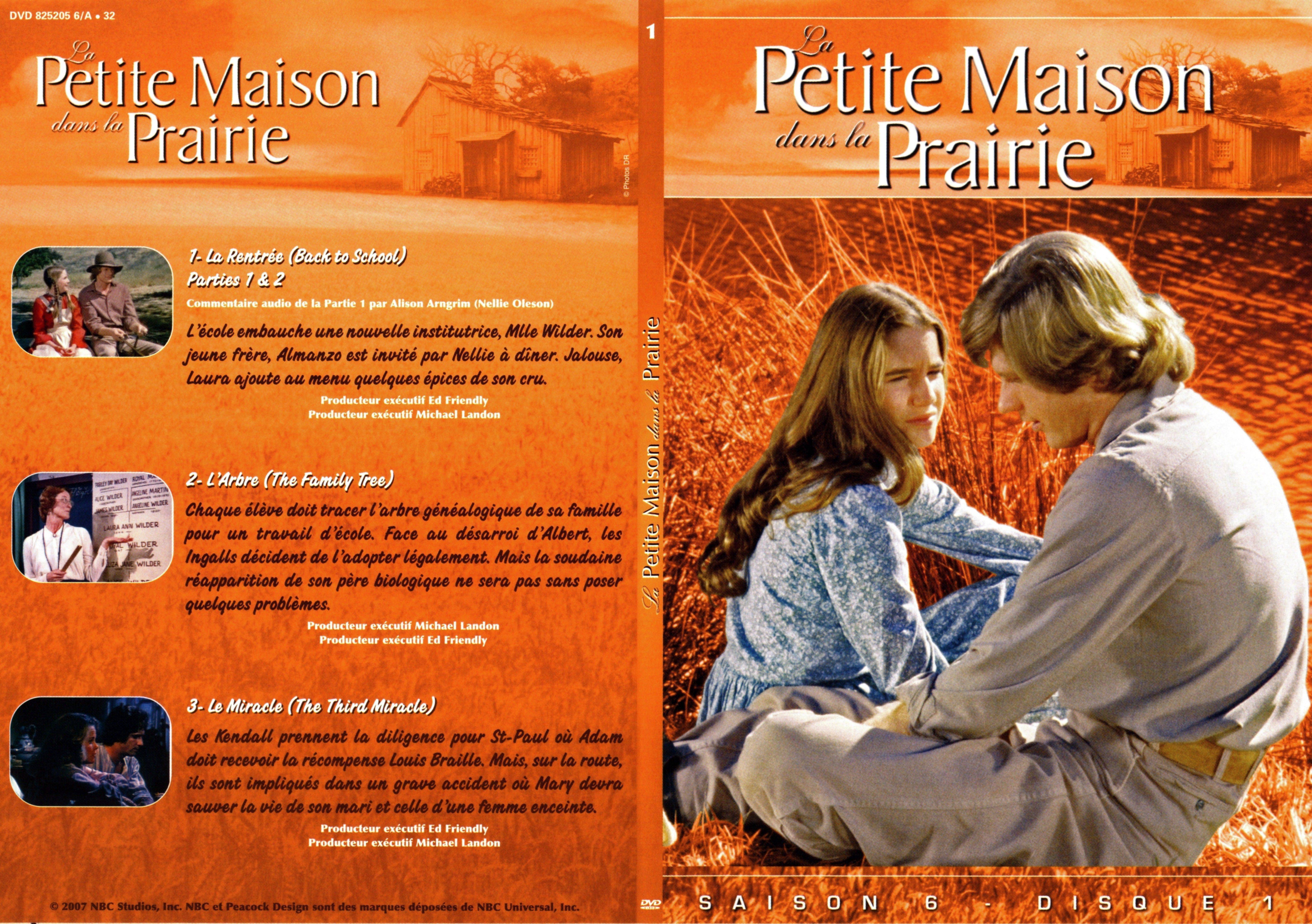 Jaquette DVD La petite maison dans la prairie saison 6 DVD 1