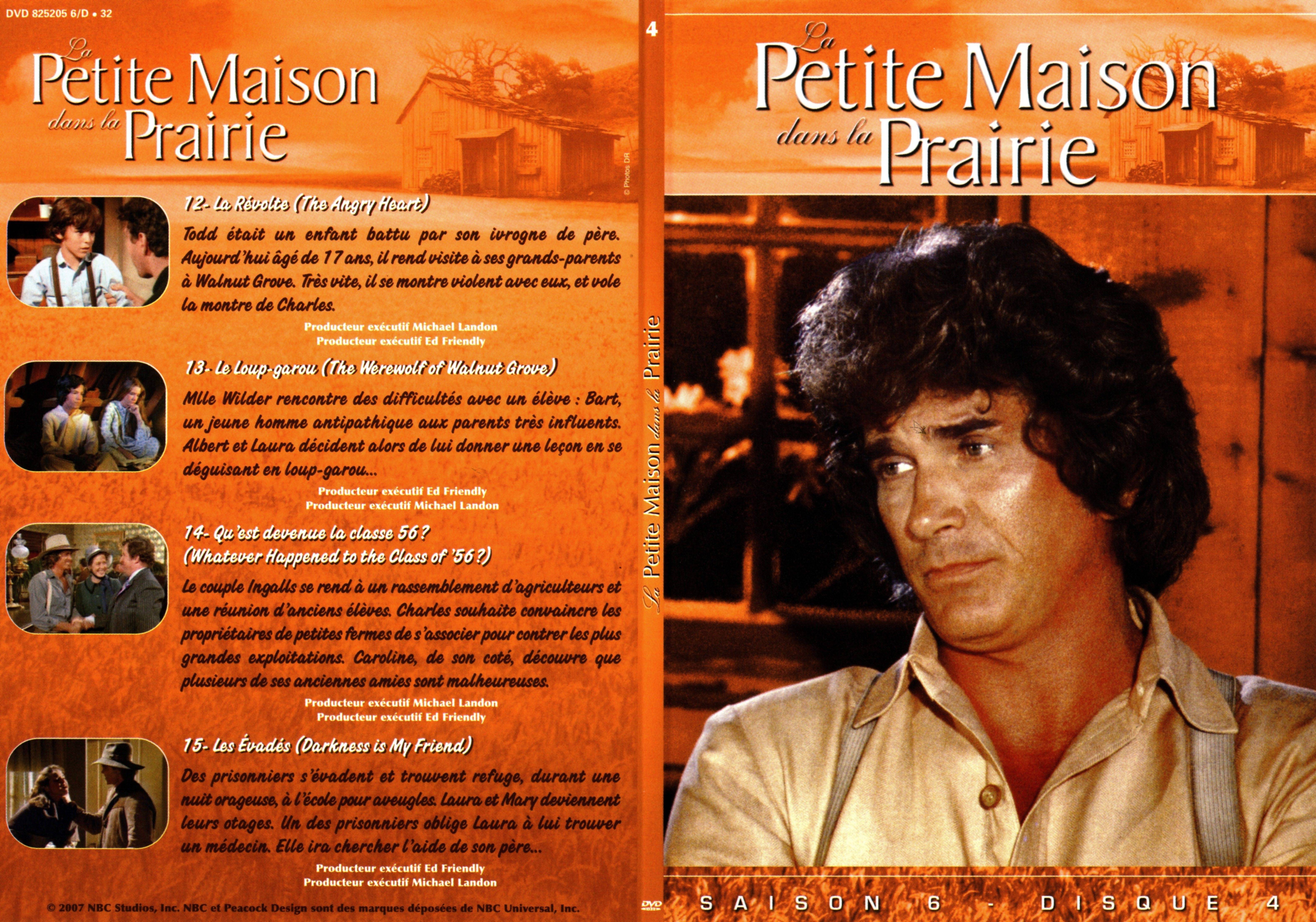 Jaquette DVD La petite maison dans la prairie saison 6 DVD 4