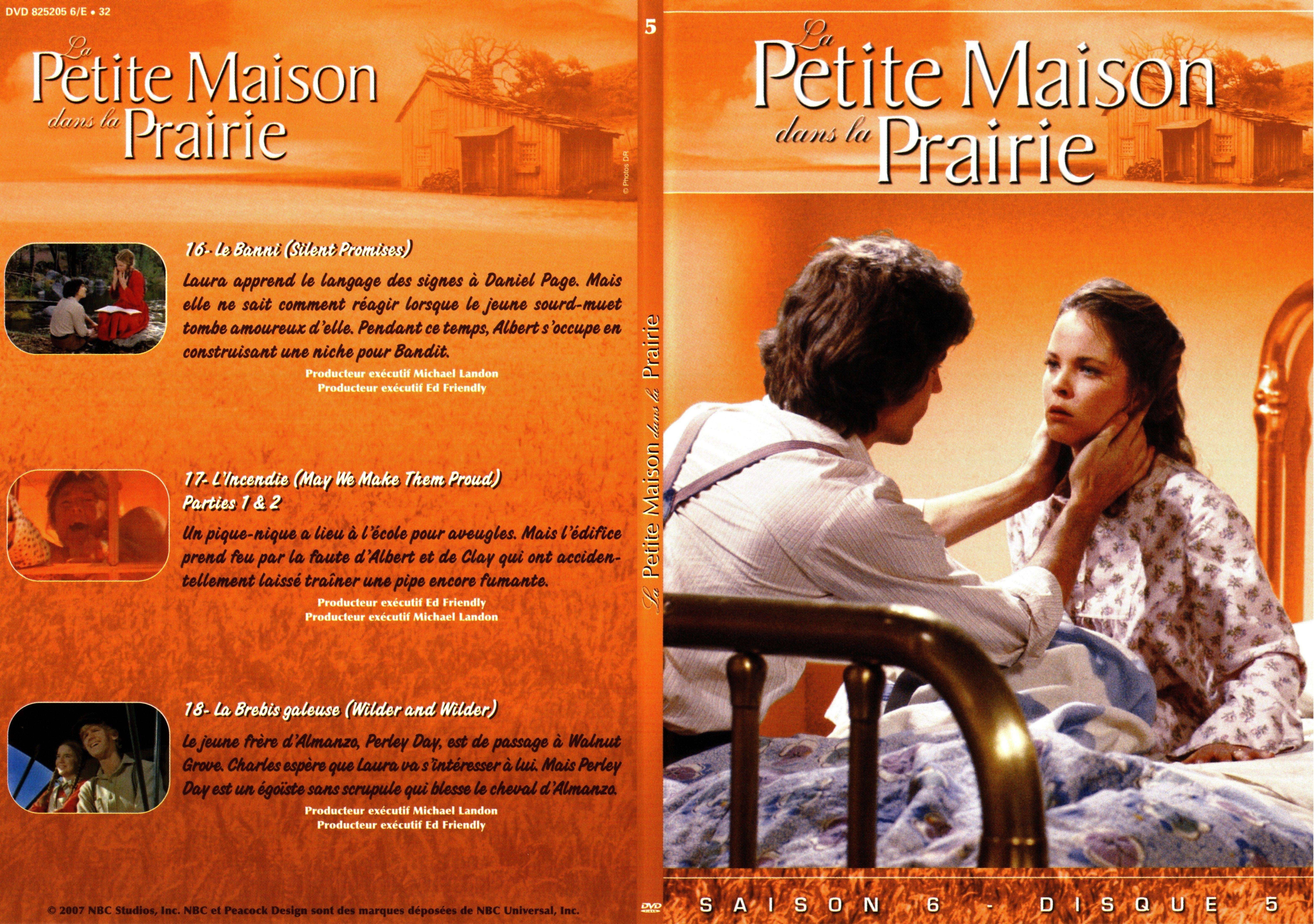 Jaquette DVD La petite maison dans la prairie saison 6 DVD 5