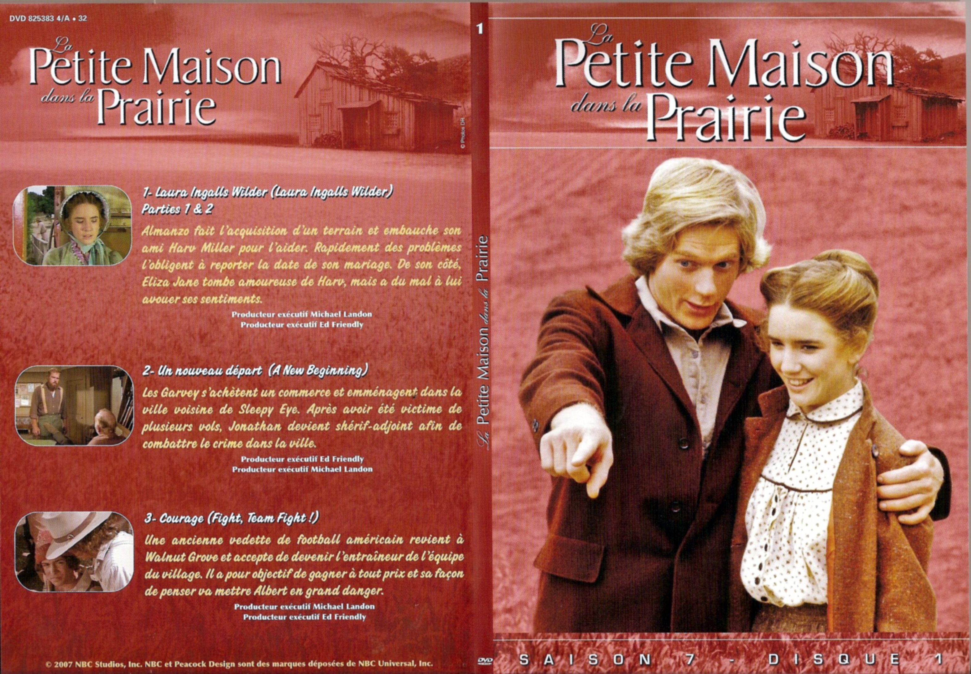 Jaquette DVD La petite maison dans la prairie saison 7 DVD 1