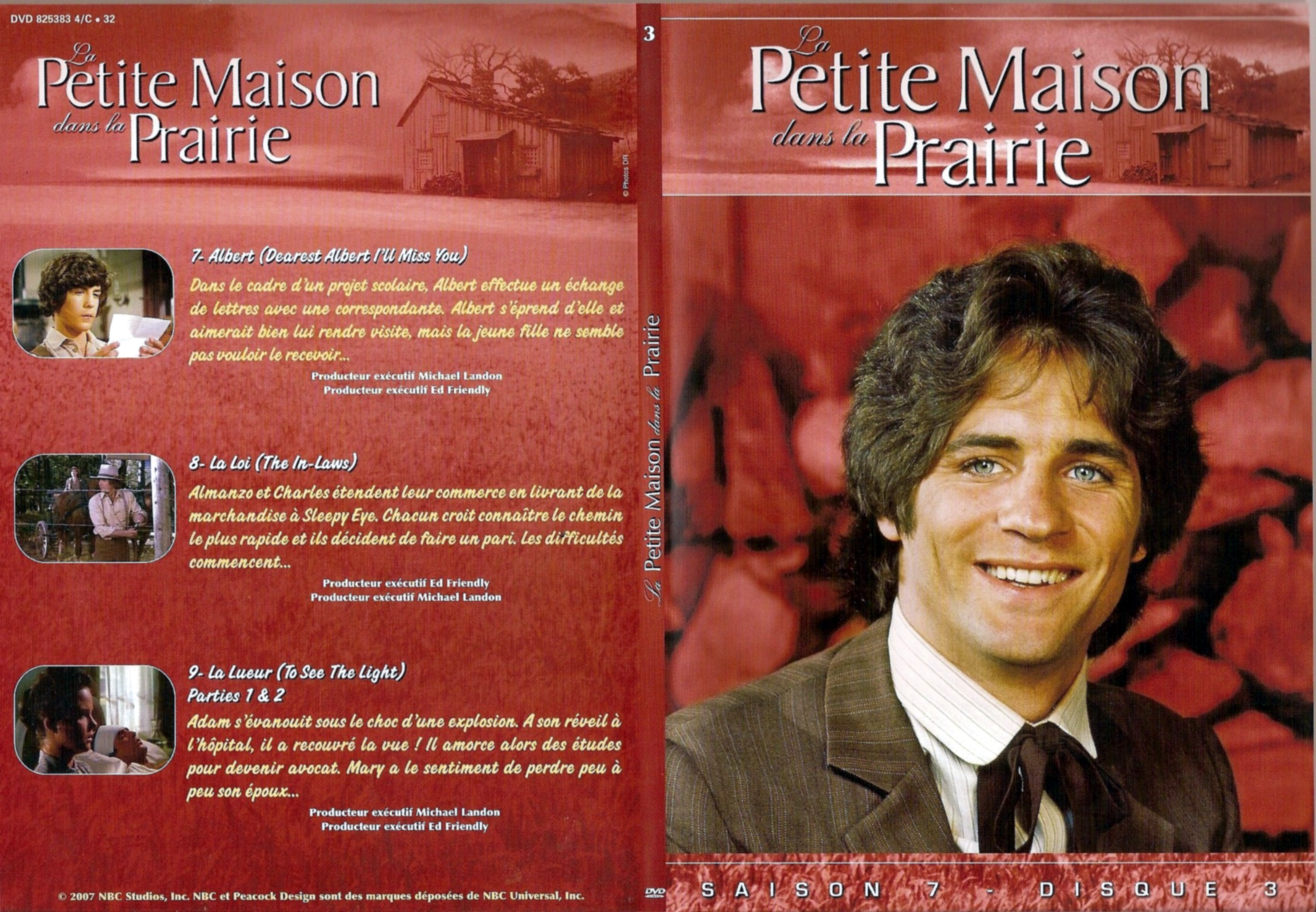 Jaquette DVD La petite maison dans la prairie saison 7 DVD 3