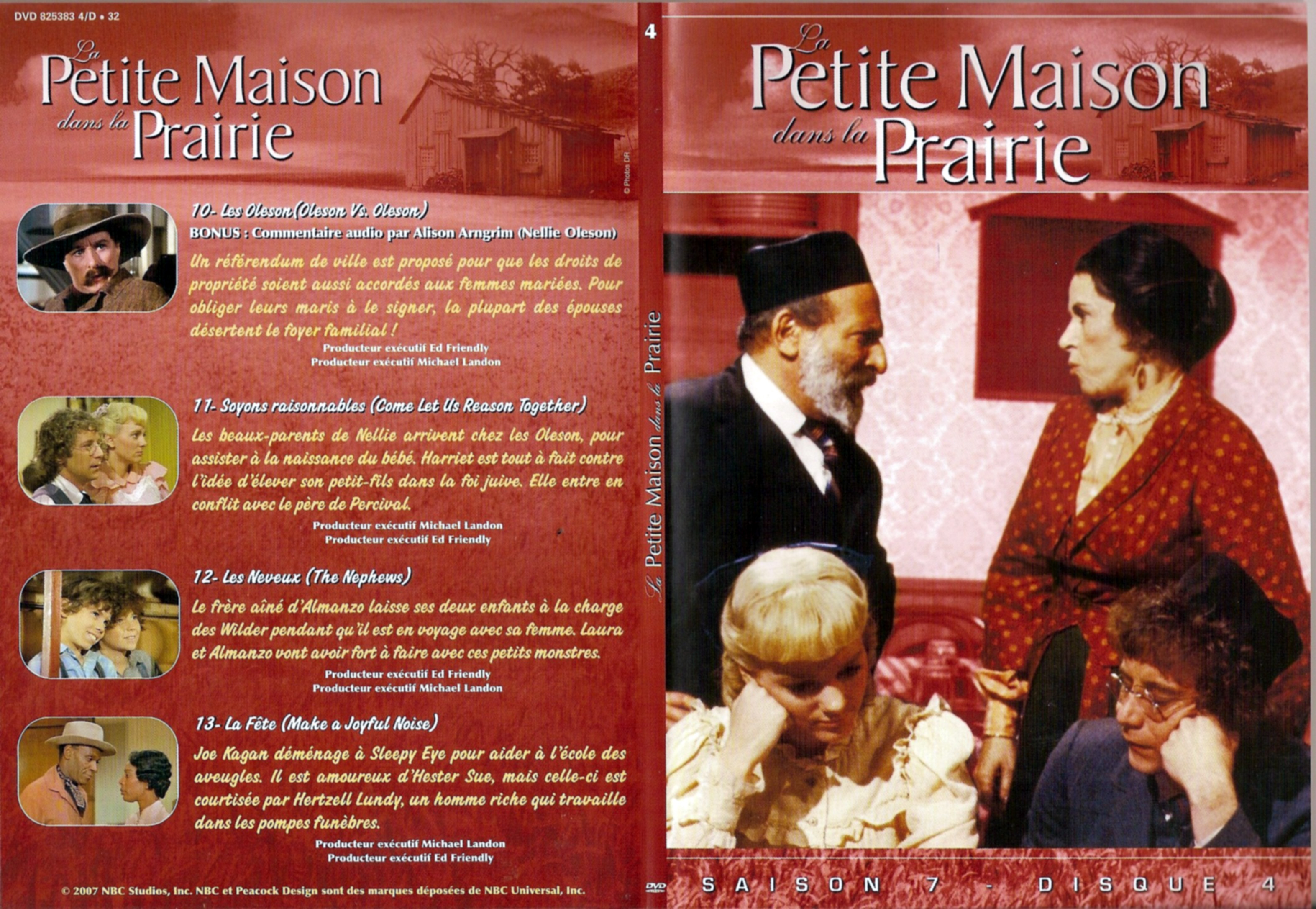 Jaquette DVD La petite maison dans la prairie saison 7 DVD 4