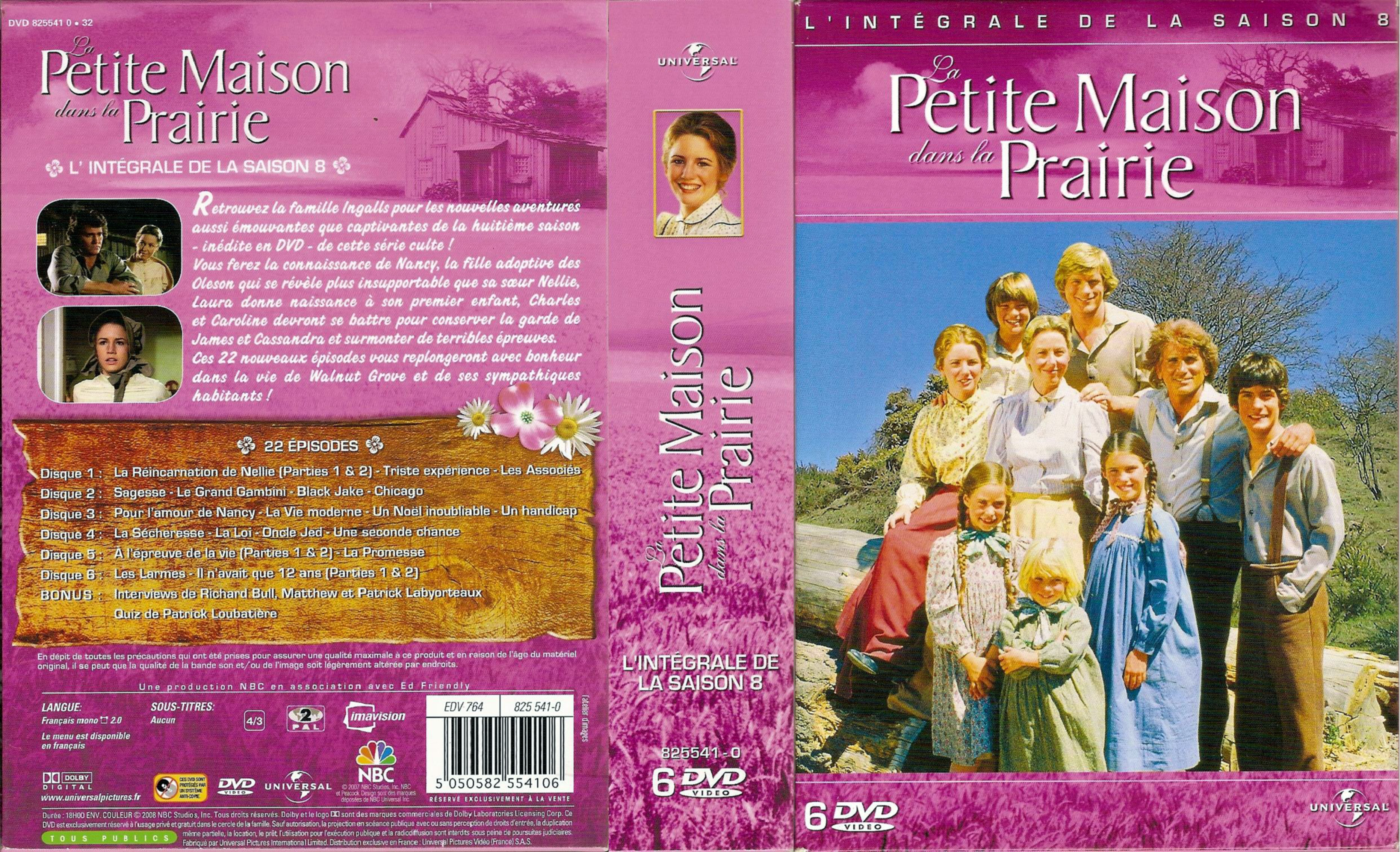 Jaquette DVD La petite maison dans la prairie saison 8 COFFRET