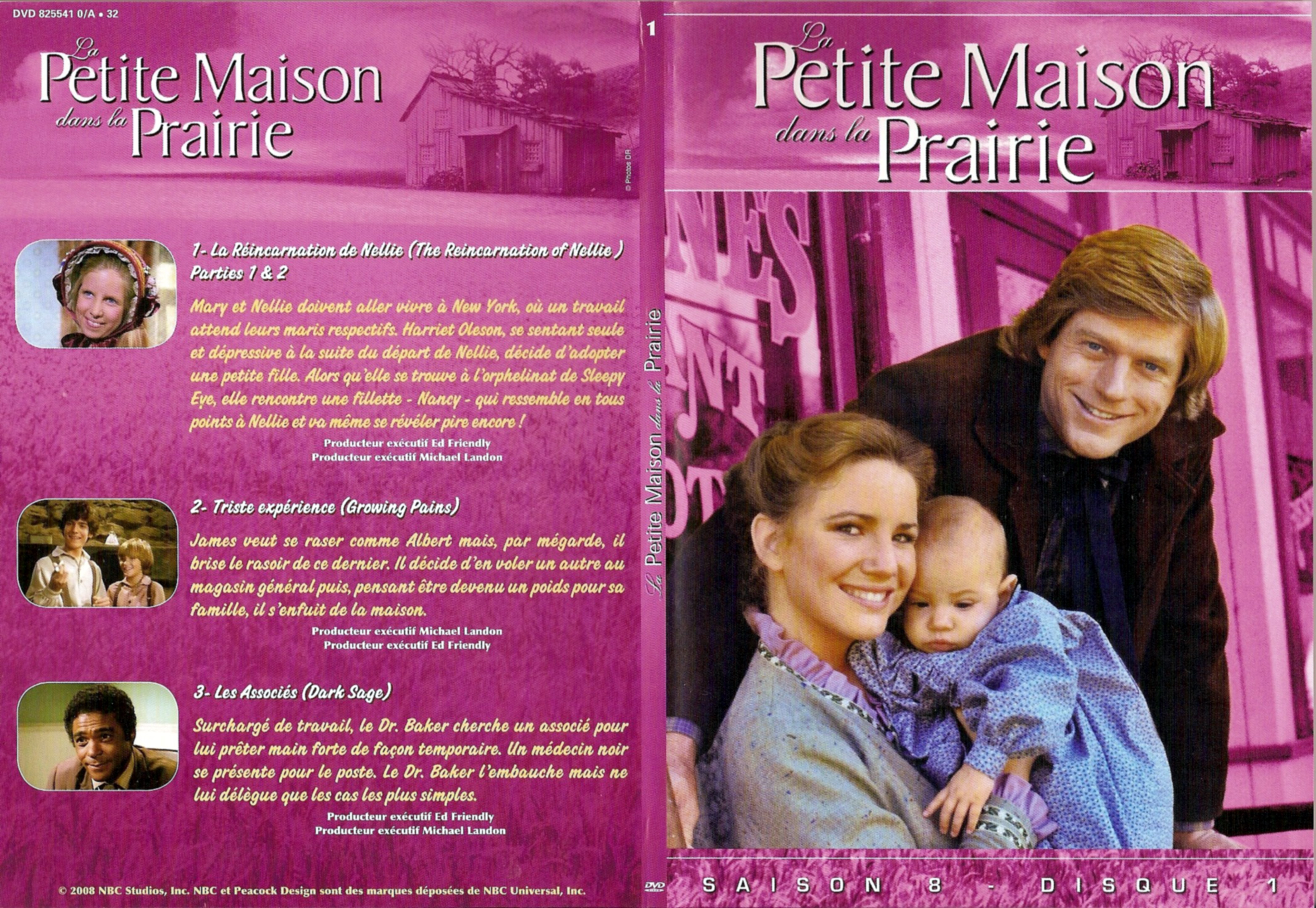 Jaquette DVD La petite maison dans la prairie saison 8 DVD 1