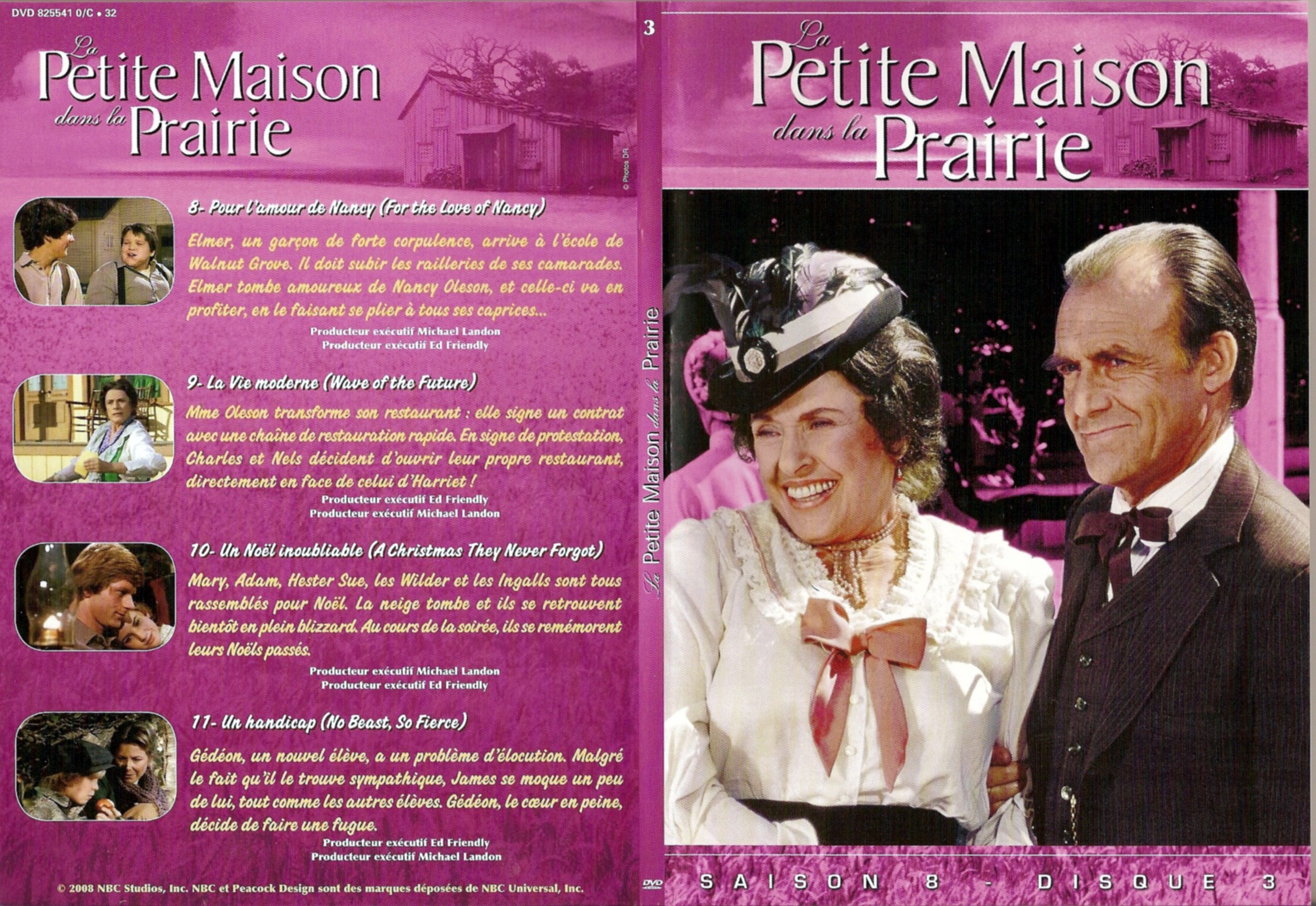 Jaquette DVD La petite maison dans la prairie saison 8 DVD 3