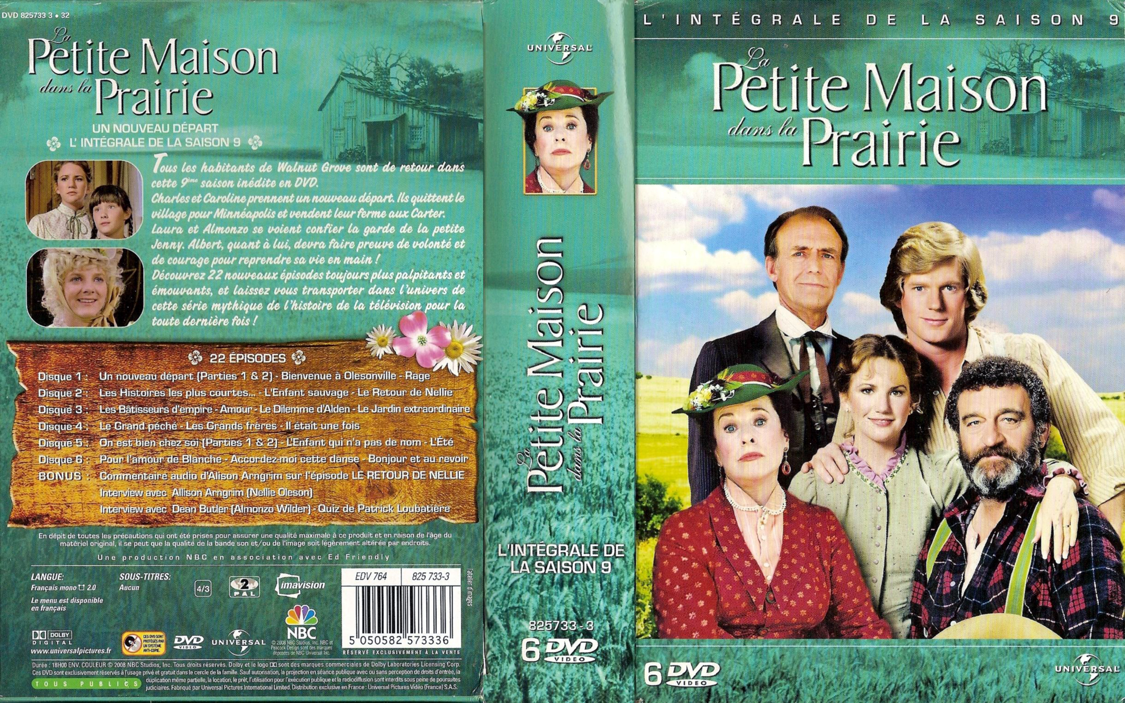 Jaquette DVD La petite maison dans la prairie saison 9 COFFRET