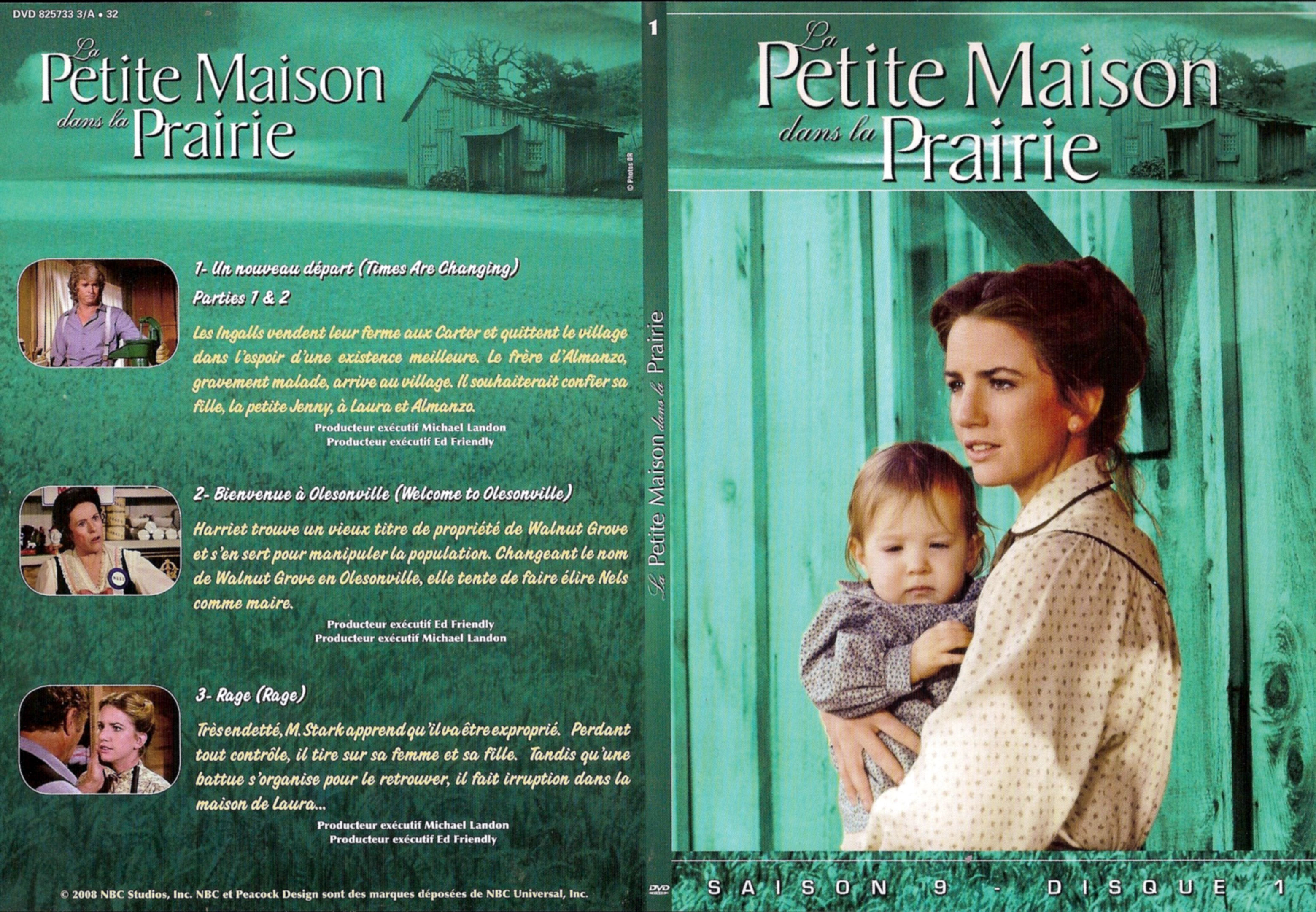 Jaquette DVD La petite maison dans la prairie saison 9 DVD 1