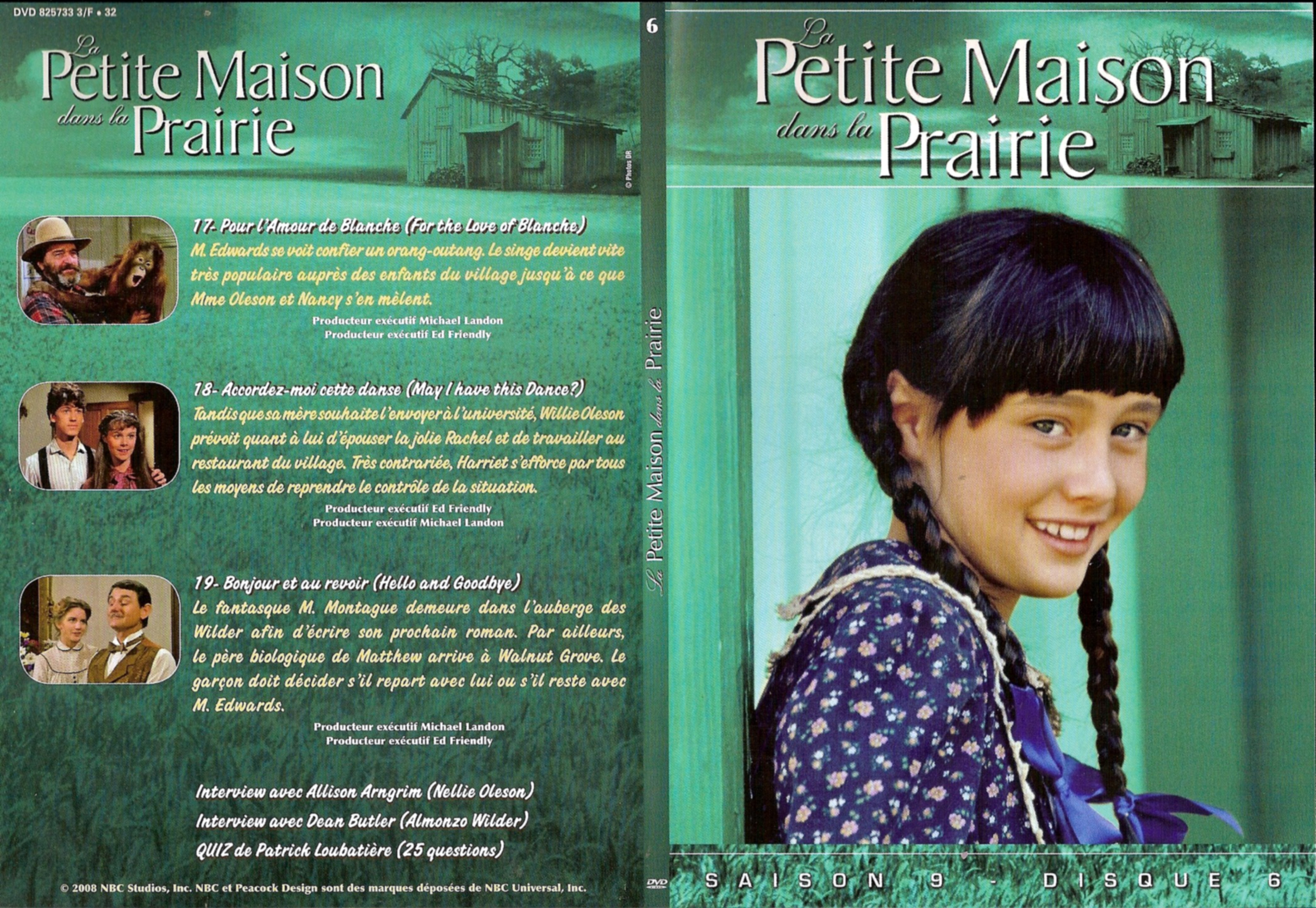 Jaquette DVD La petite maison dans la prairie saison 9 DVD 6