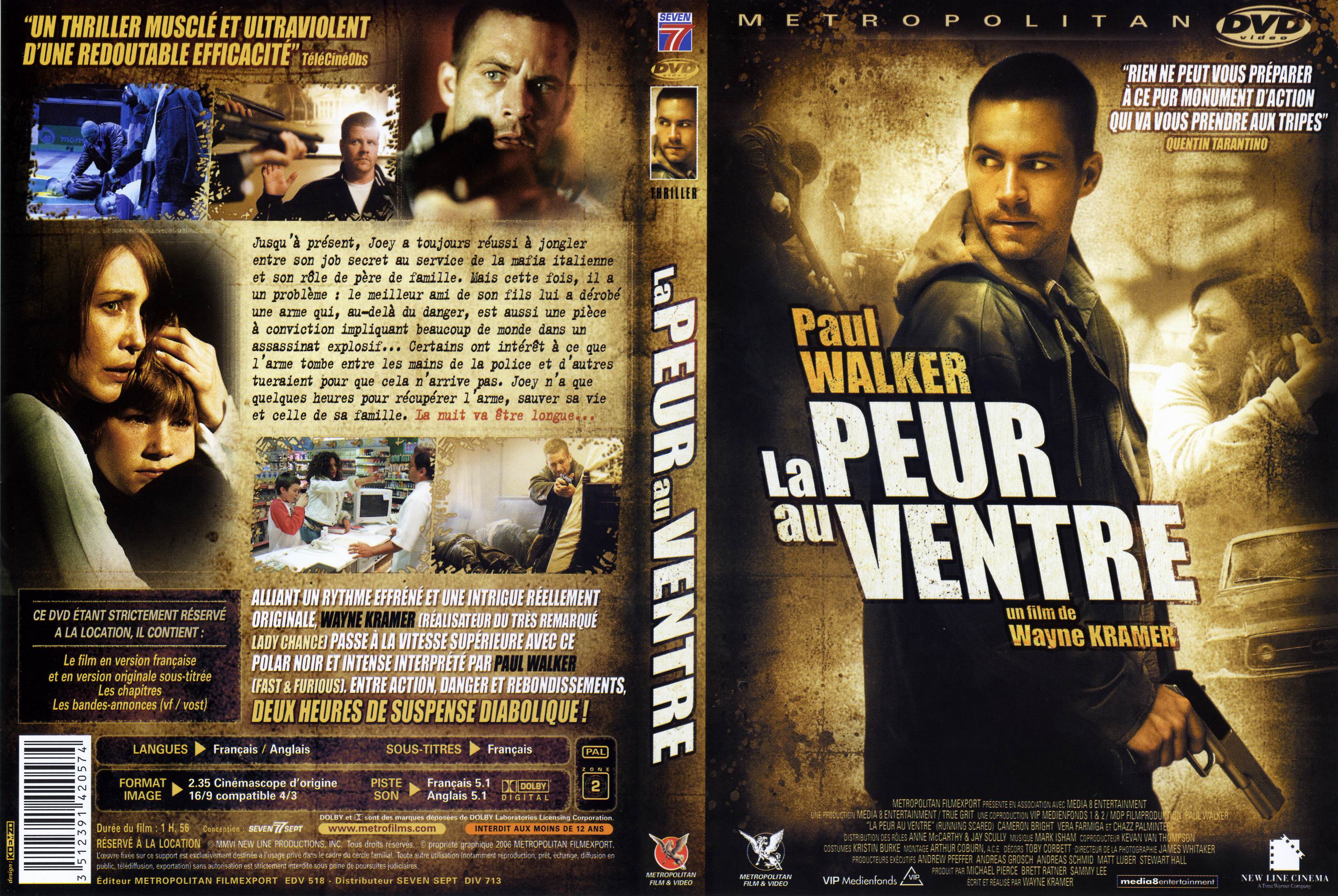 Jaquette DVD La peur au ventre