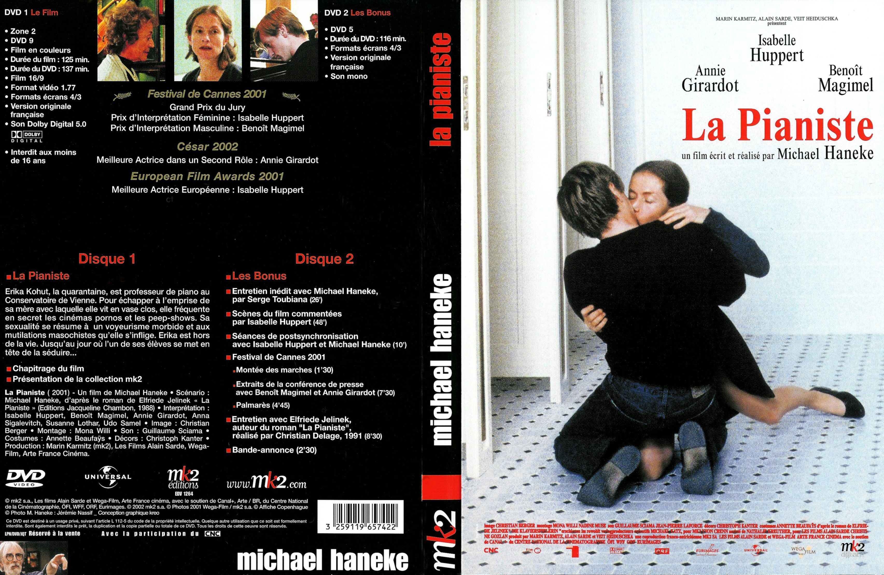 Jaquette DVD La pianiste