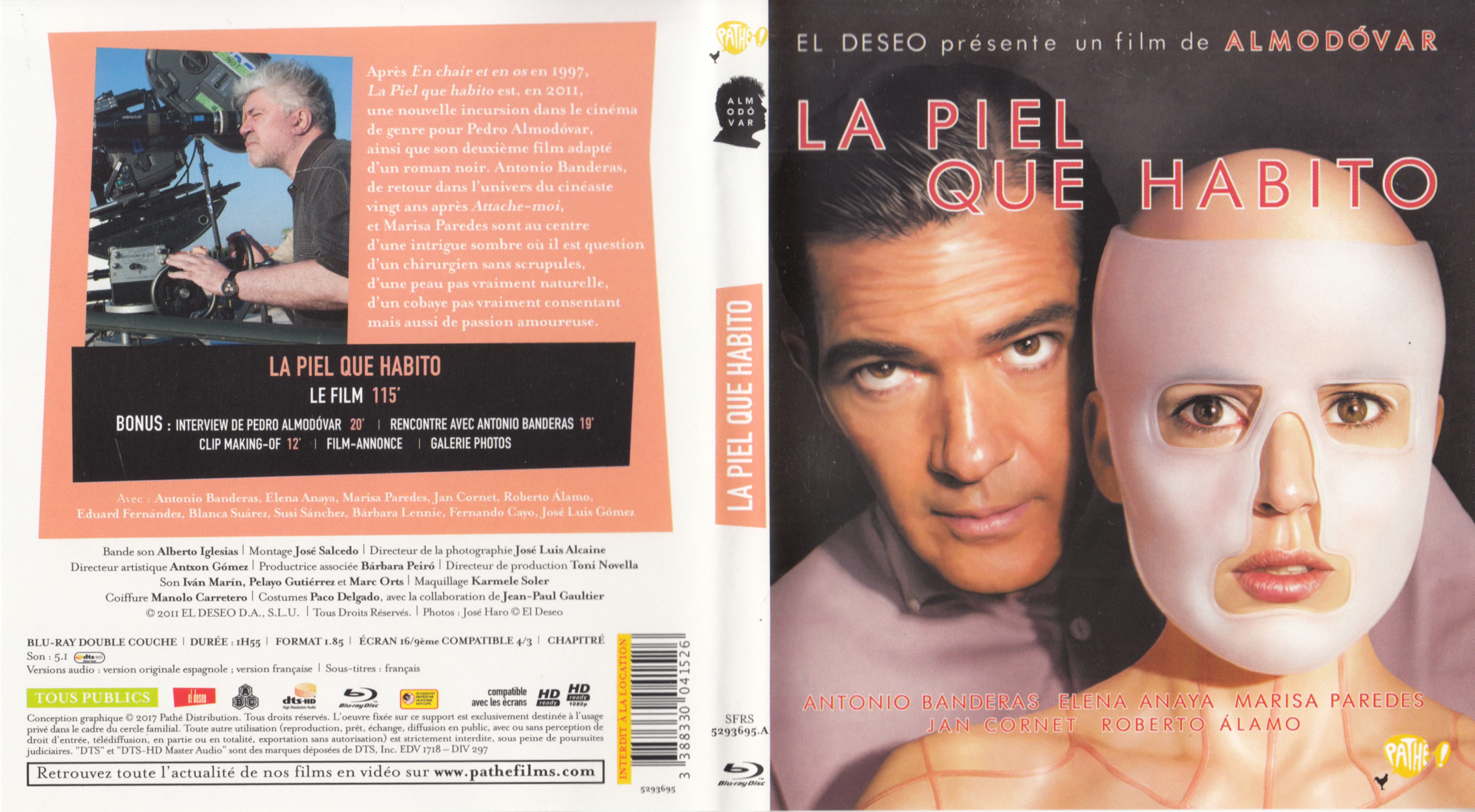 Jaquette DVD La piel que habito (BLU-RAY) v2