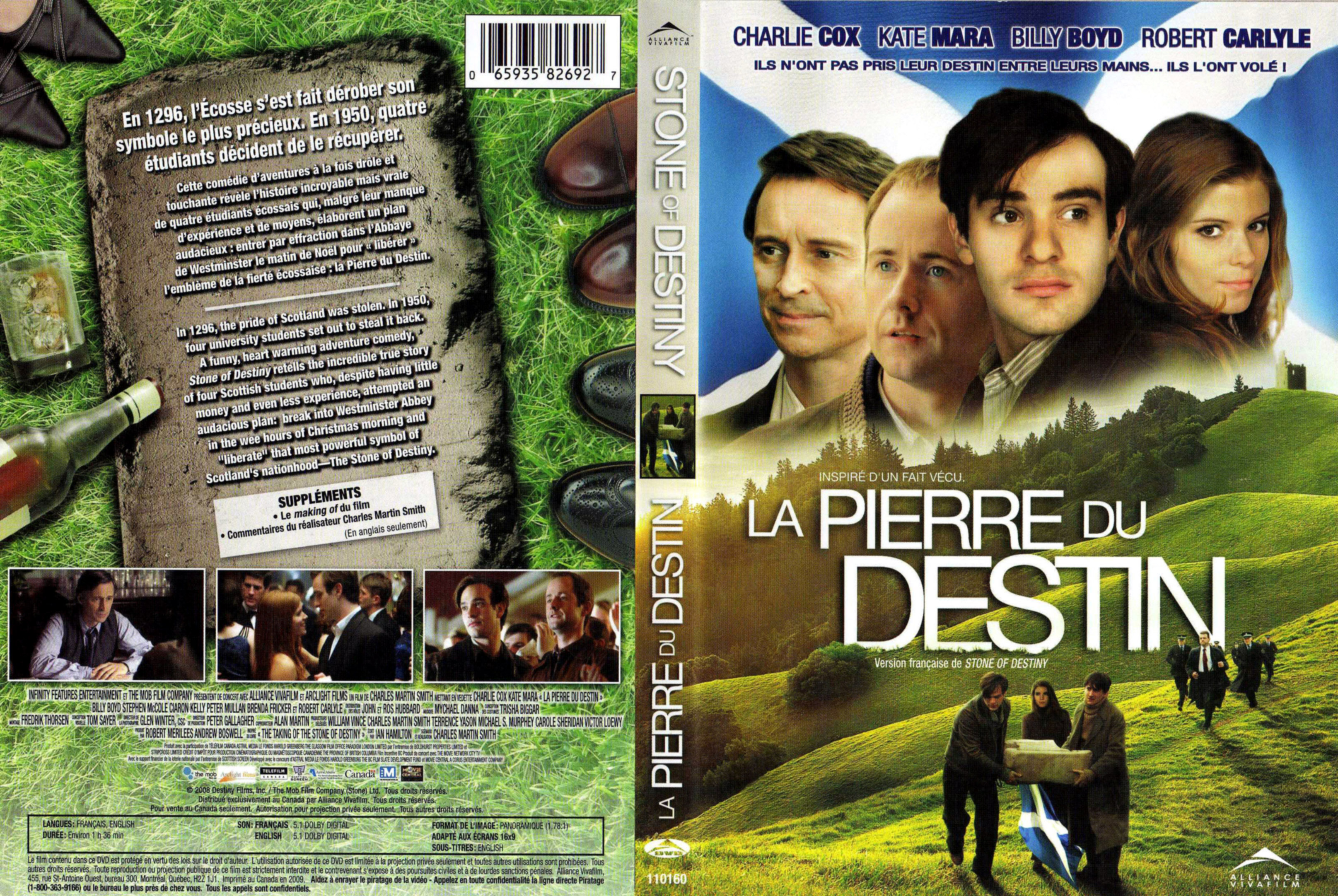 Jaquette DVD La pierre du destin (Canadienne)