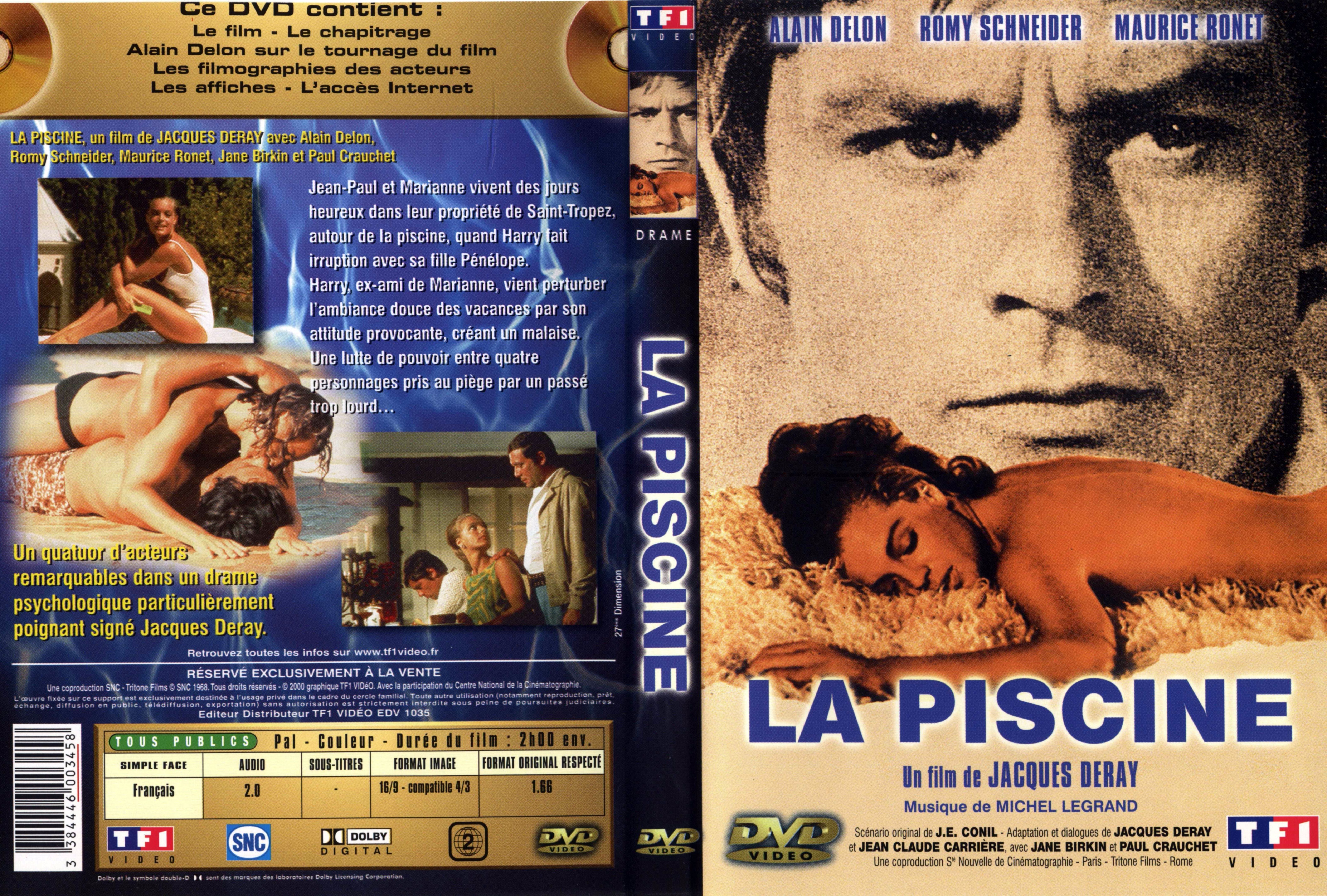 Jaquette DVD La piscine