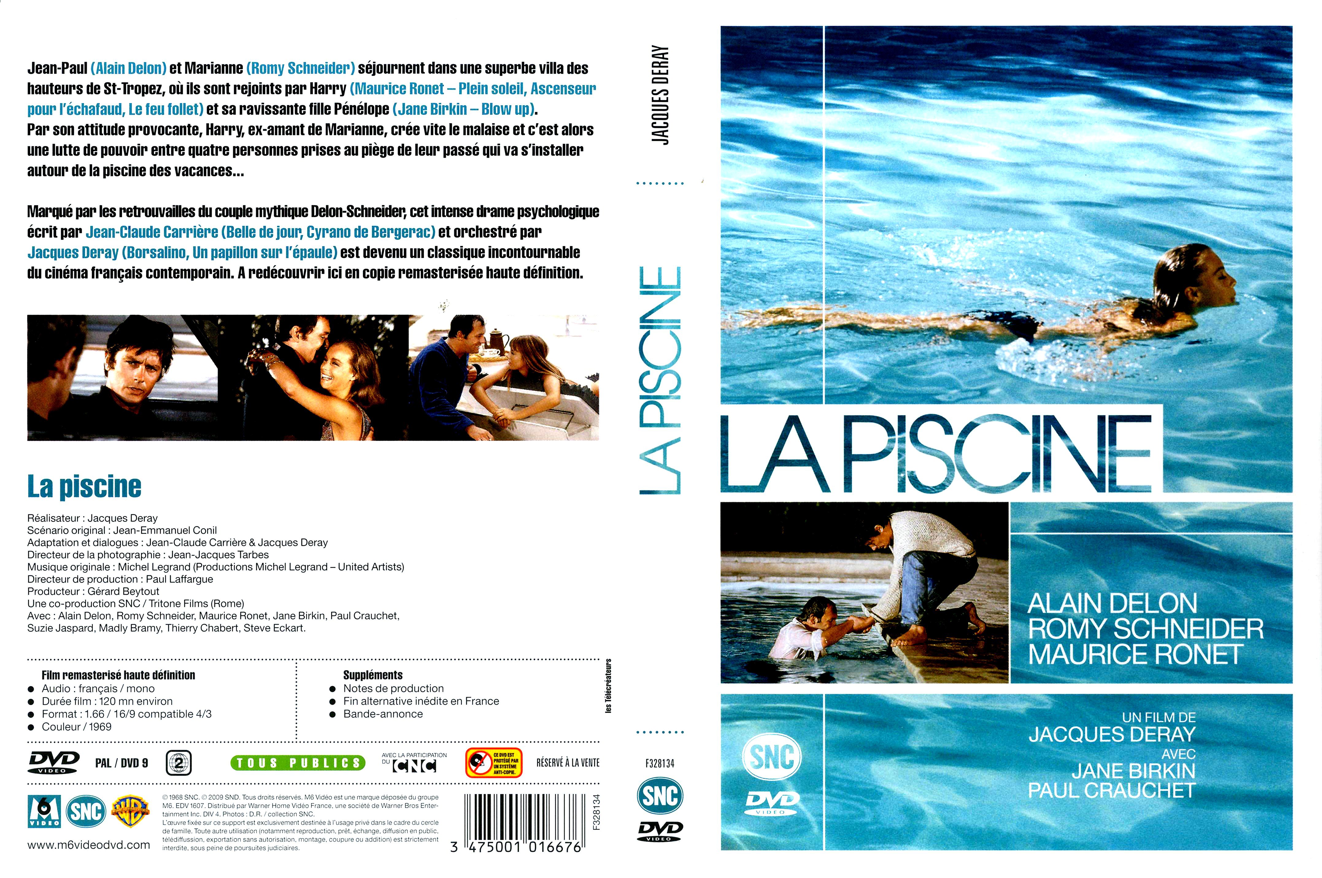 Jaquette DVD La piscine v3