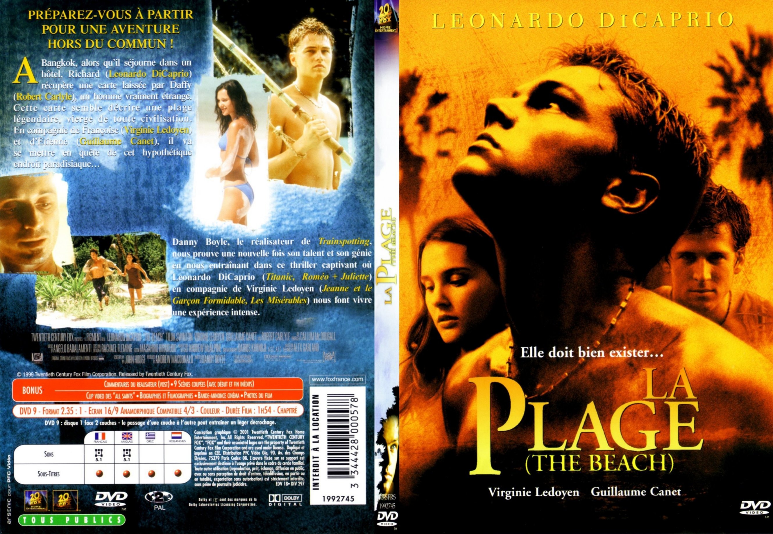 Jaquette DVD La plage - SLIM