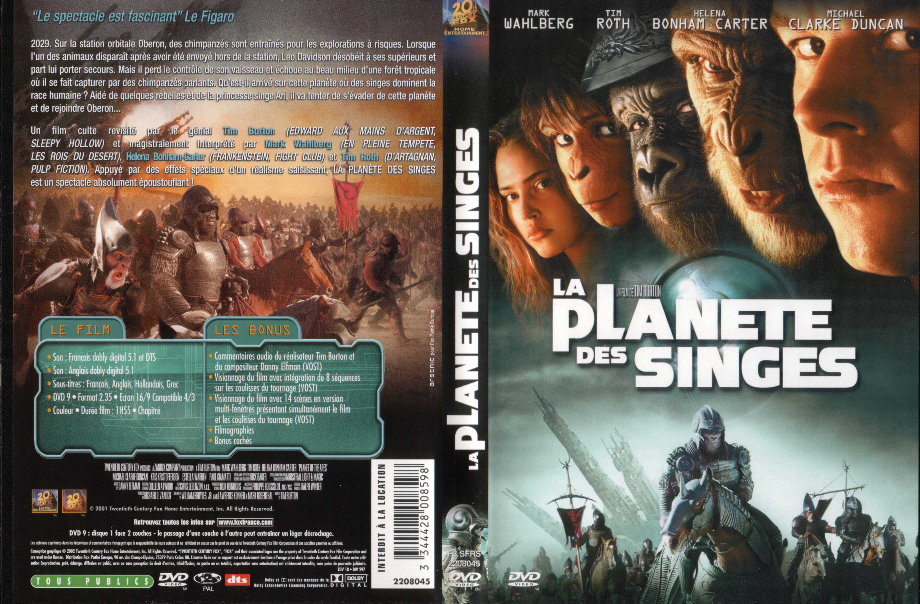 Jaquette DVD La plante des singes