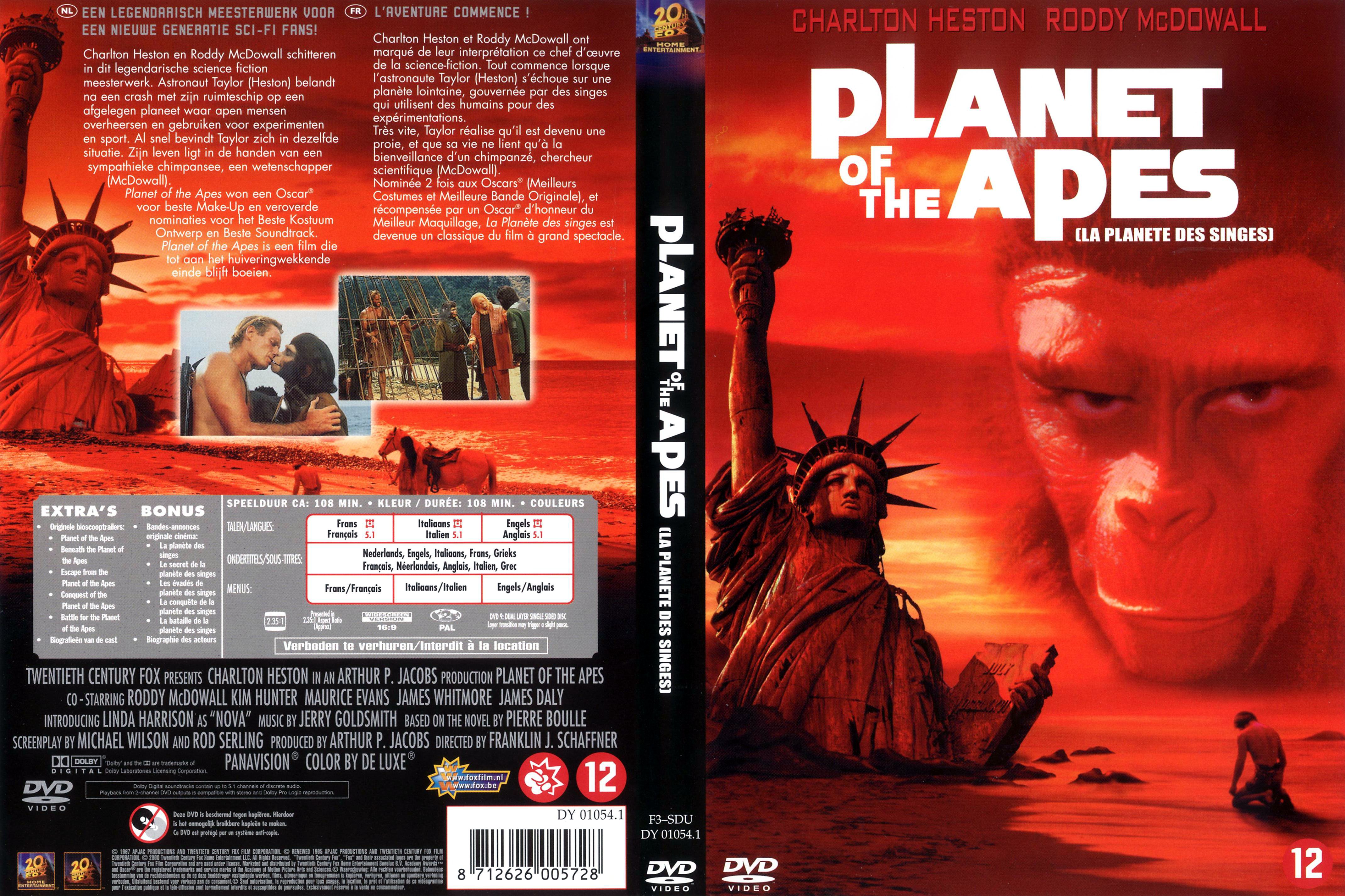 Jaquette DVD La planete des singes 1967 v3