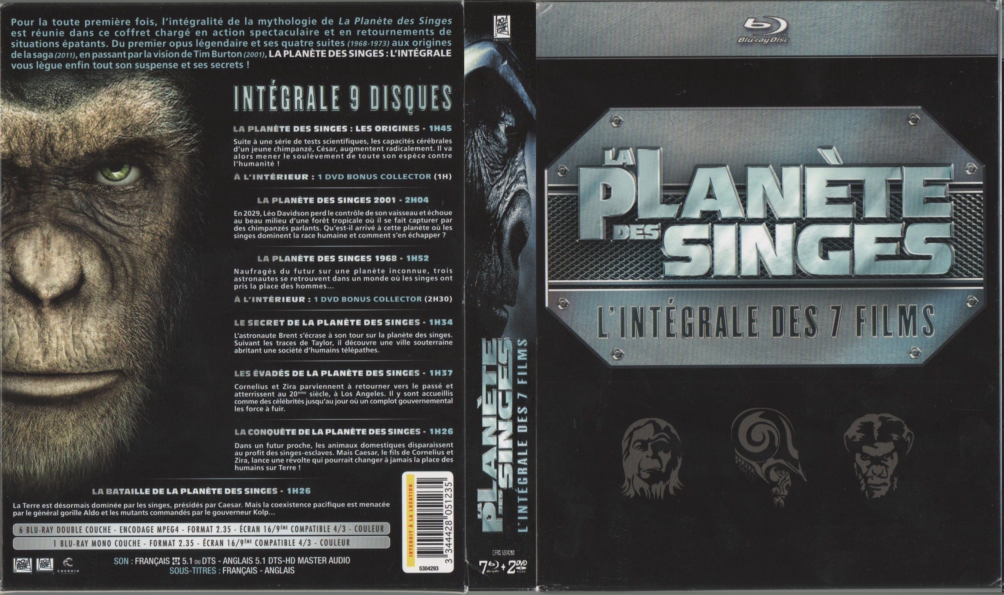 Jaquette DVD La plante des singes COFFRET (BLU-RAY)