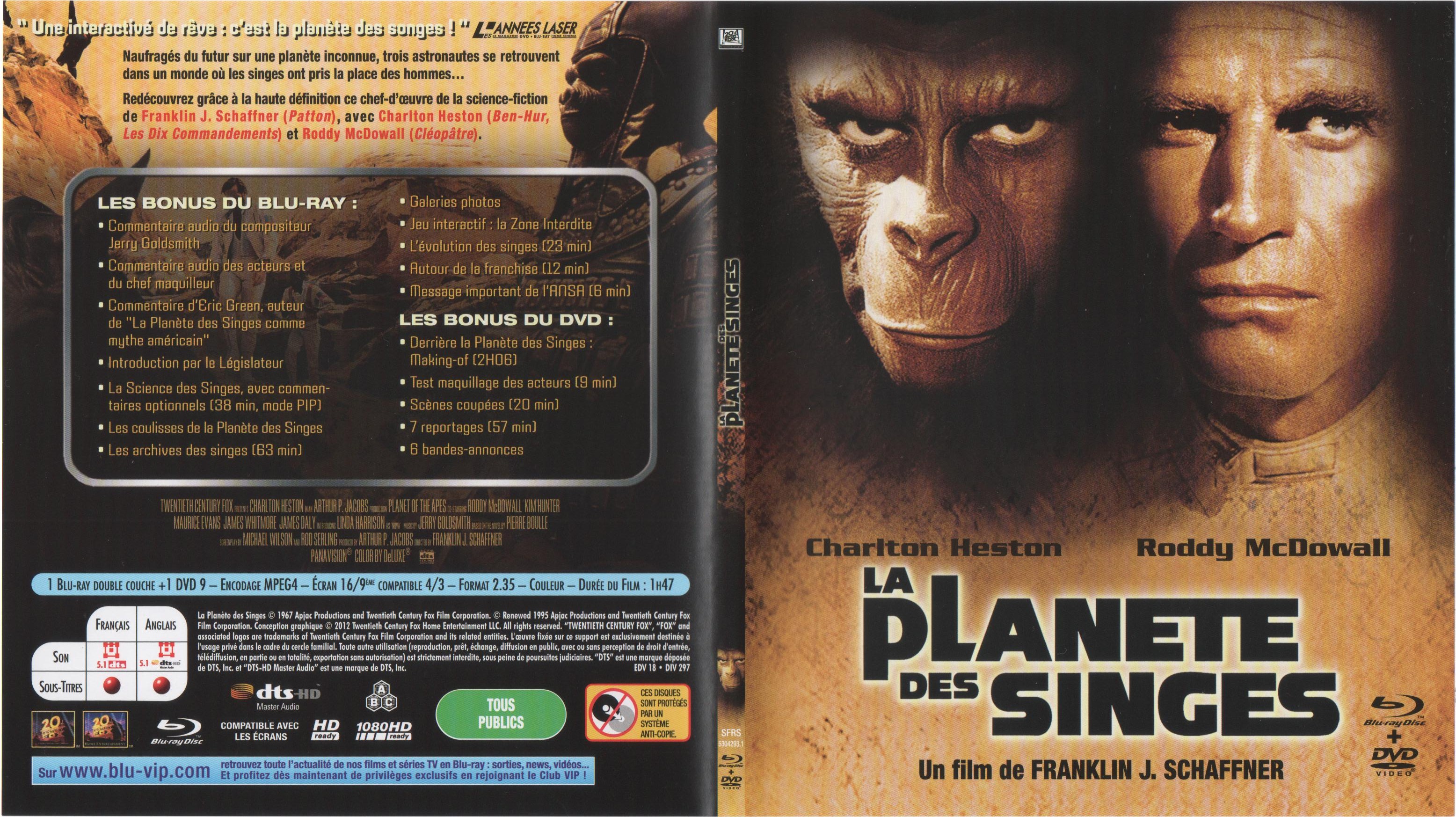 Jaquette DVD La plante des singes (1967) (BLU-RAY) v3