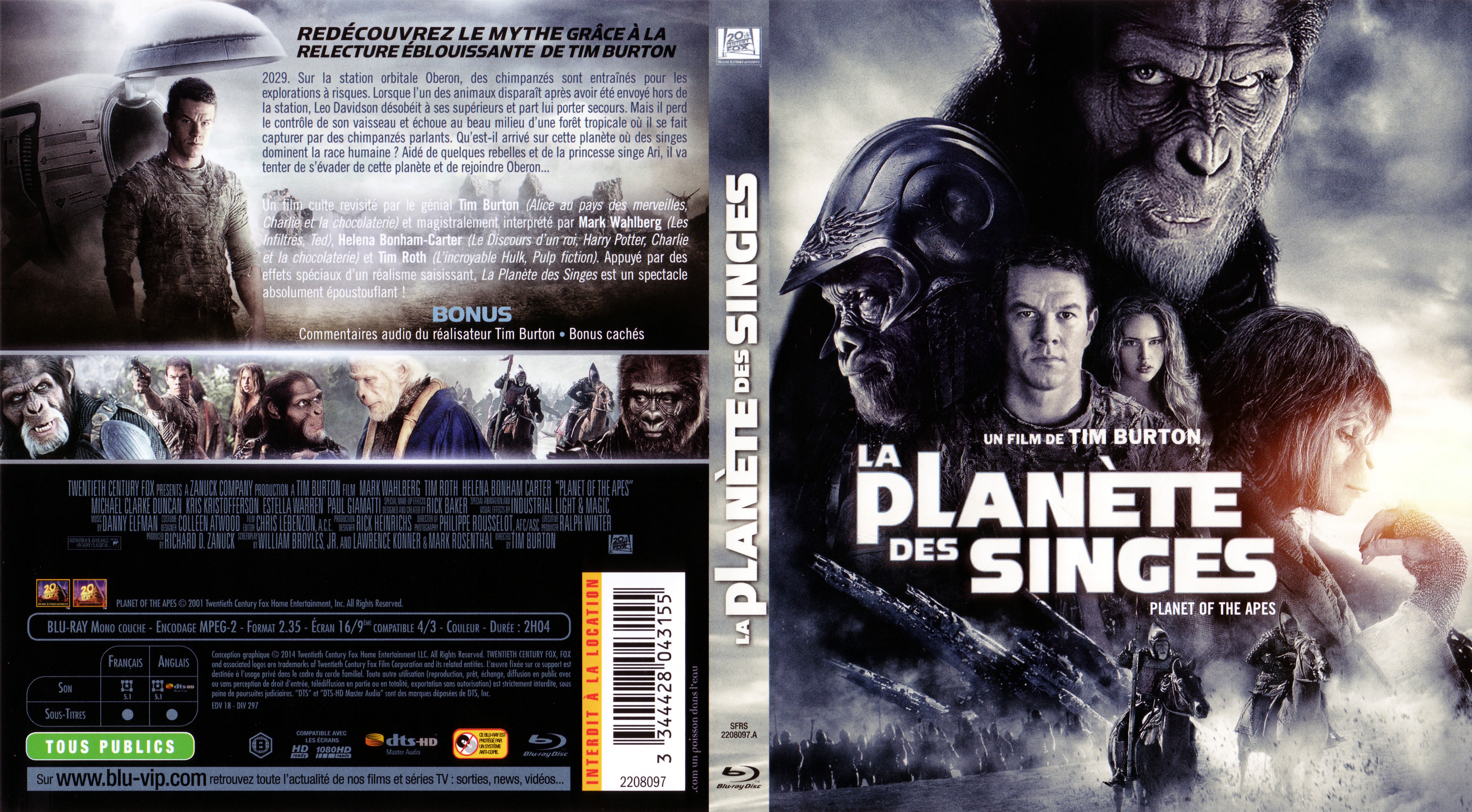 Jaquette DVD La plante des singes (2001) (BLU-RAY) v2