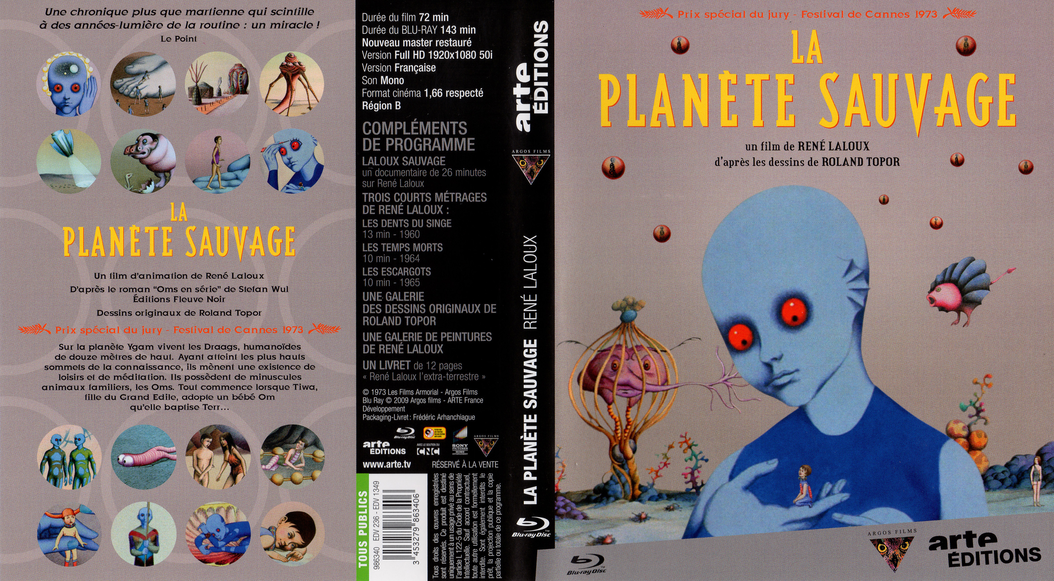 Jaquette DVD La planete sauvage (BLU-RAY)