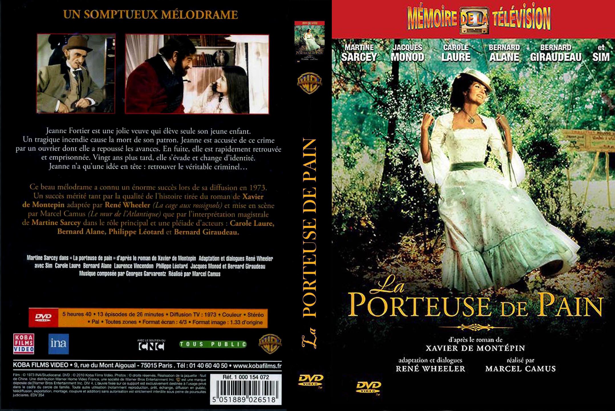 Jaquette DVD La porteuse de pain (1973)