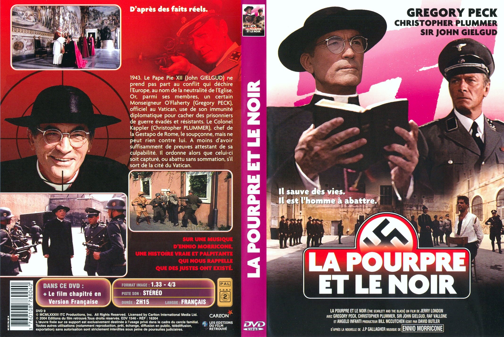 Jaquette DVD La pourpre et le noir