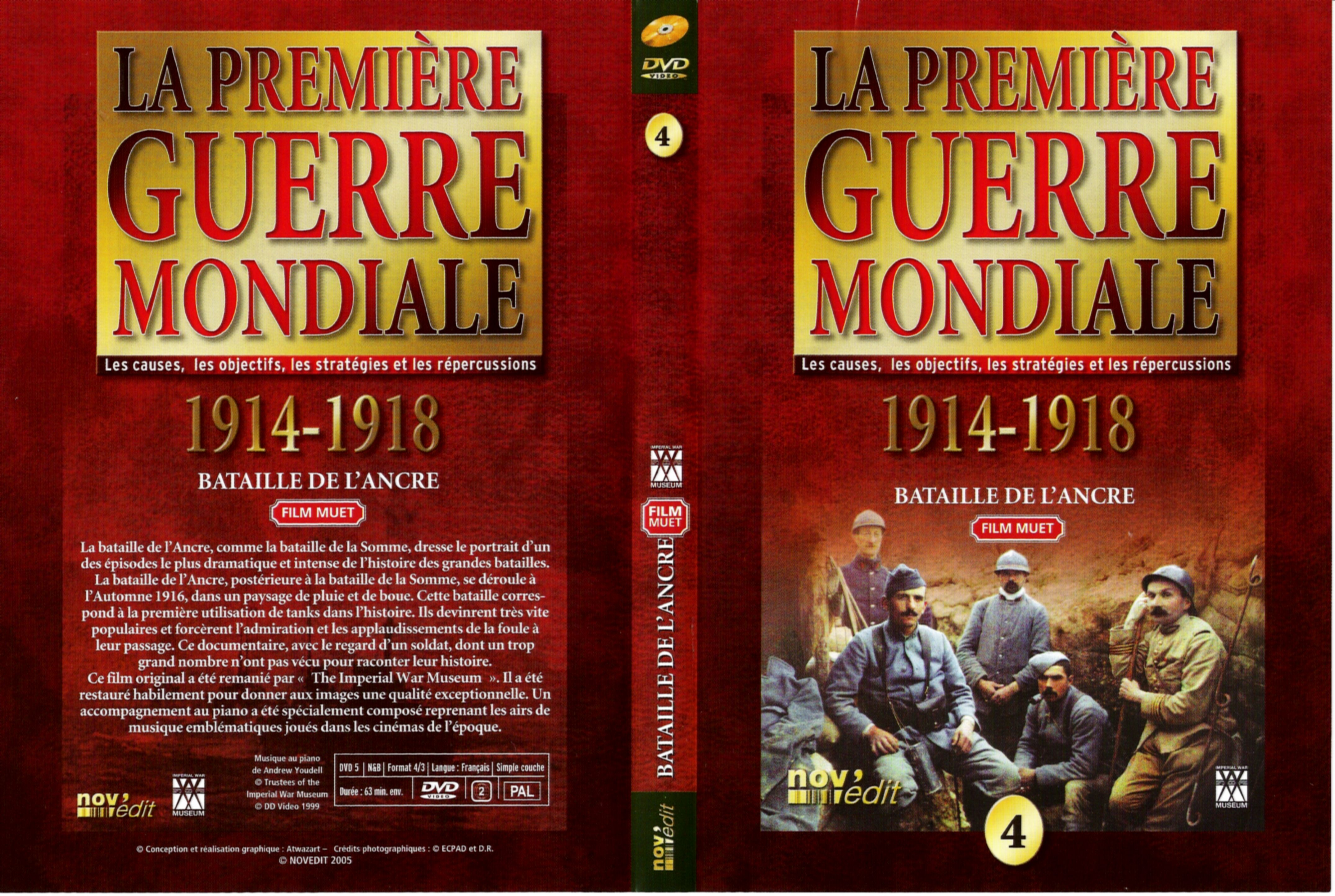 Jaquette DVD La premire guerre mondiale vol 04 - bataille de l