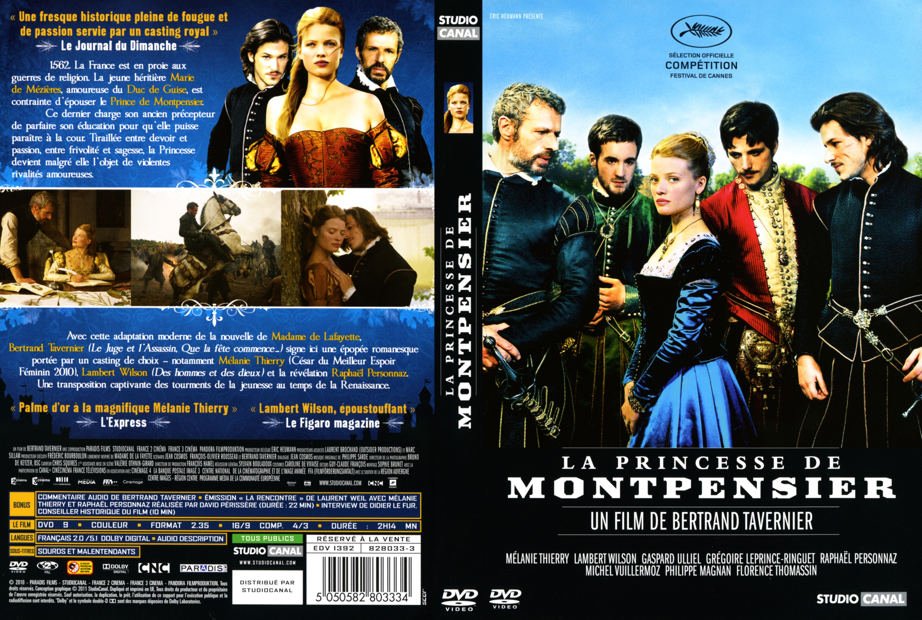 Jaquette DVD La princesse de Montpensier