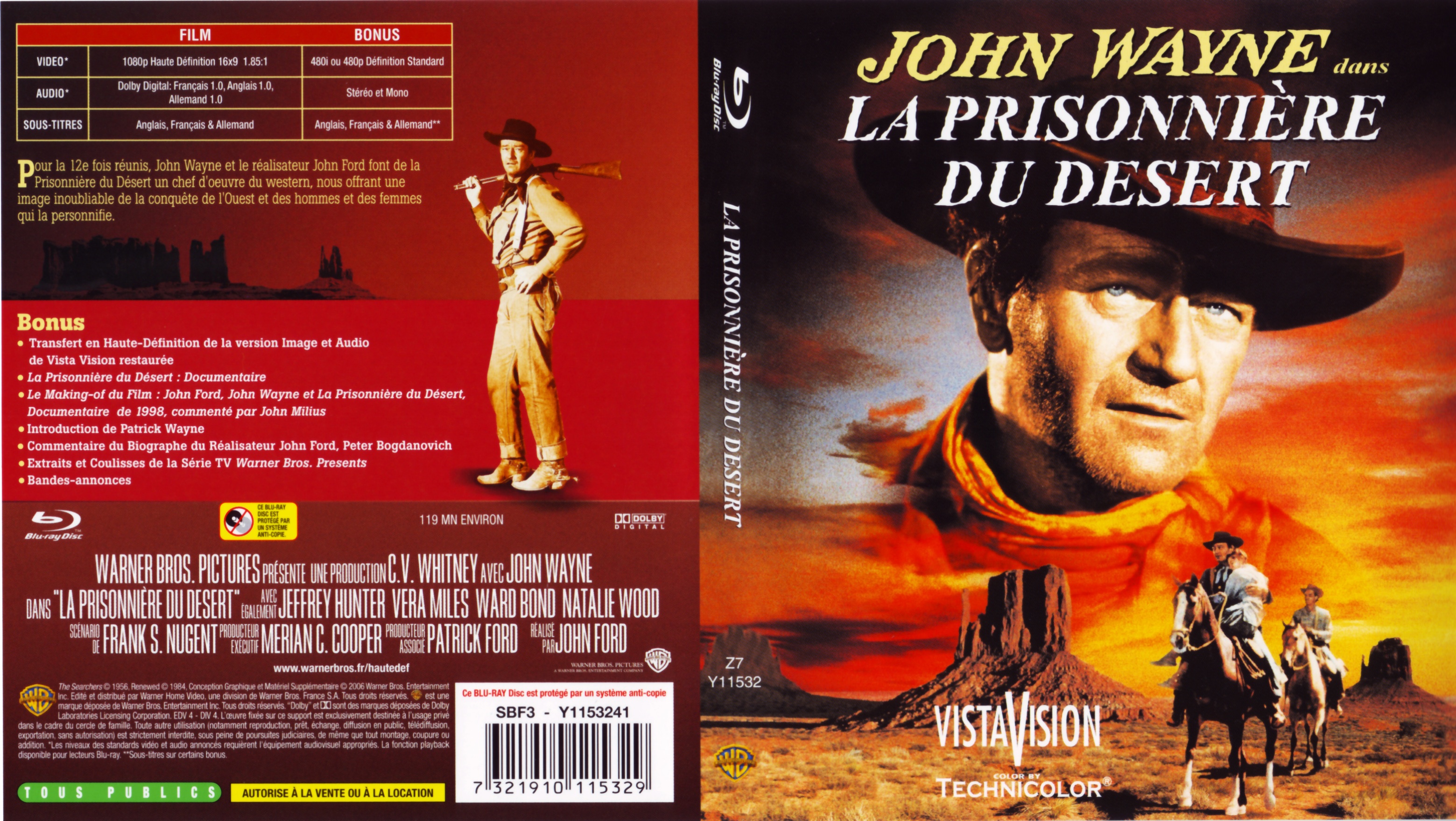 Jaquette DVD La prisonnire du dsert (BLU-RAY)