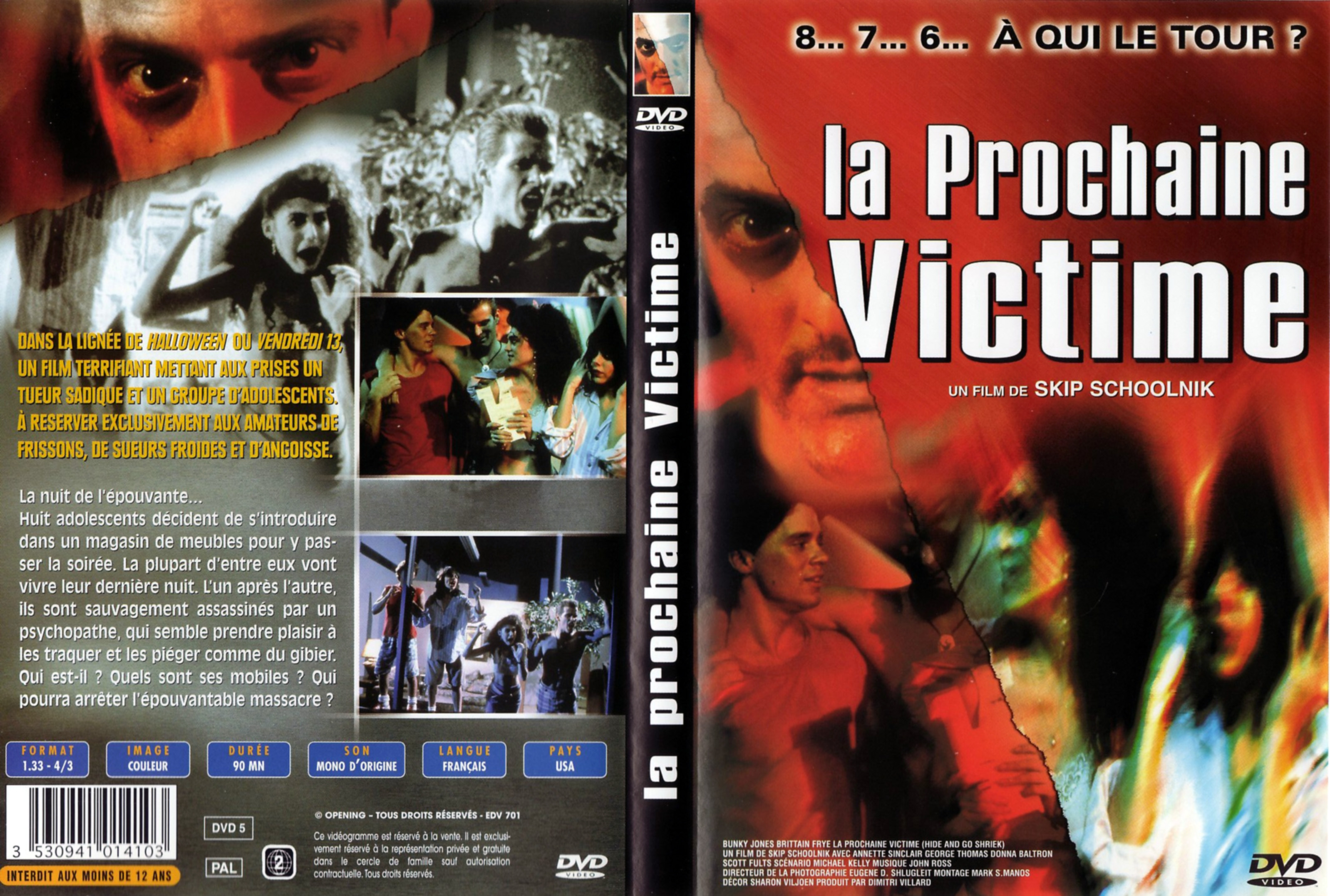 Jaquette DVD La prochaine victime