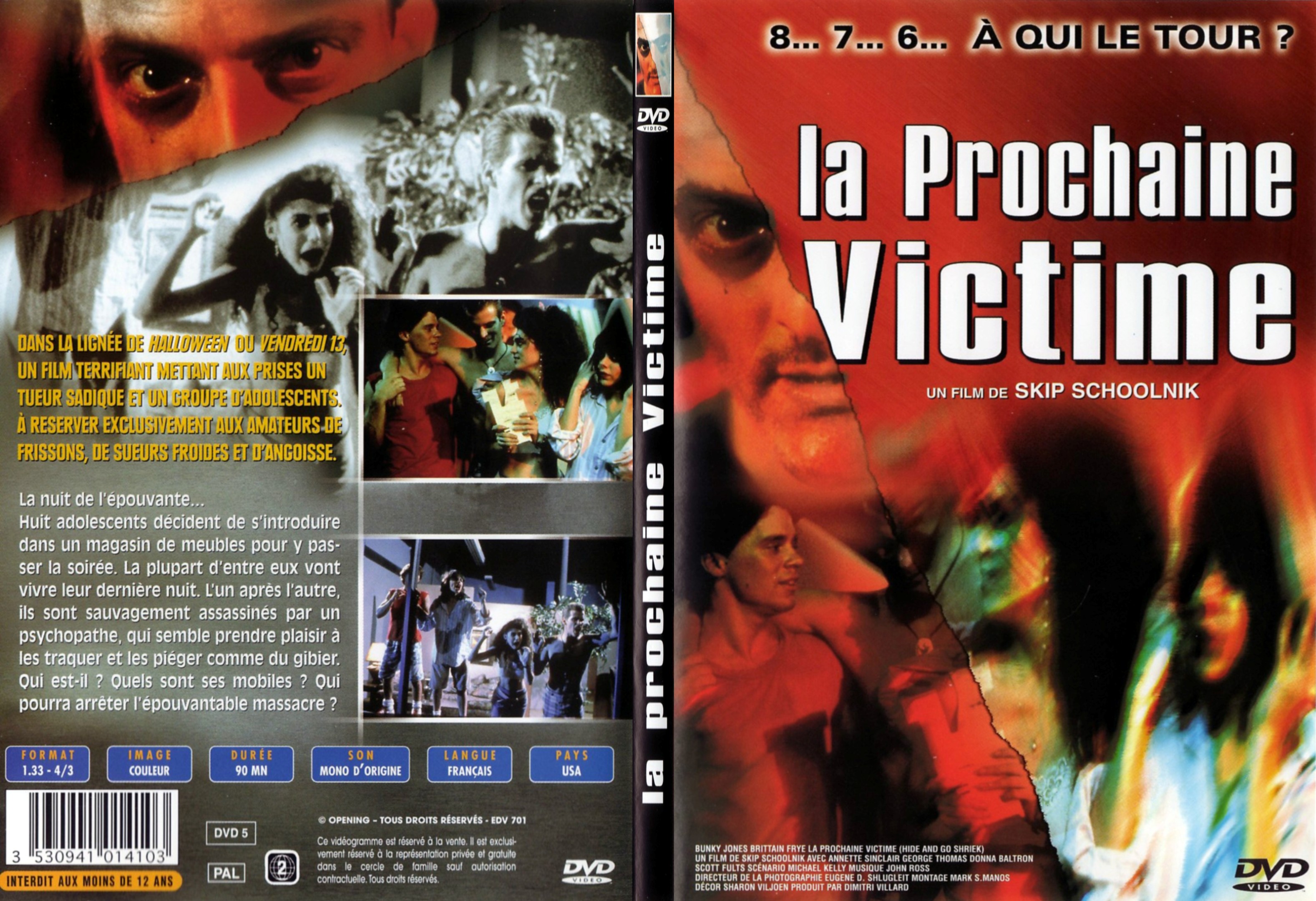 Jaquette DVD La prochaine victime - SLIM