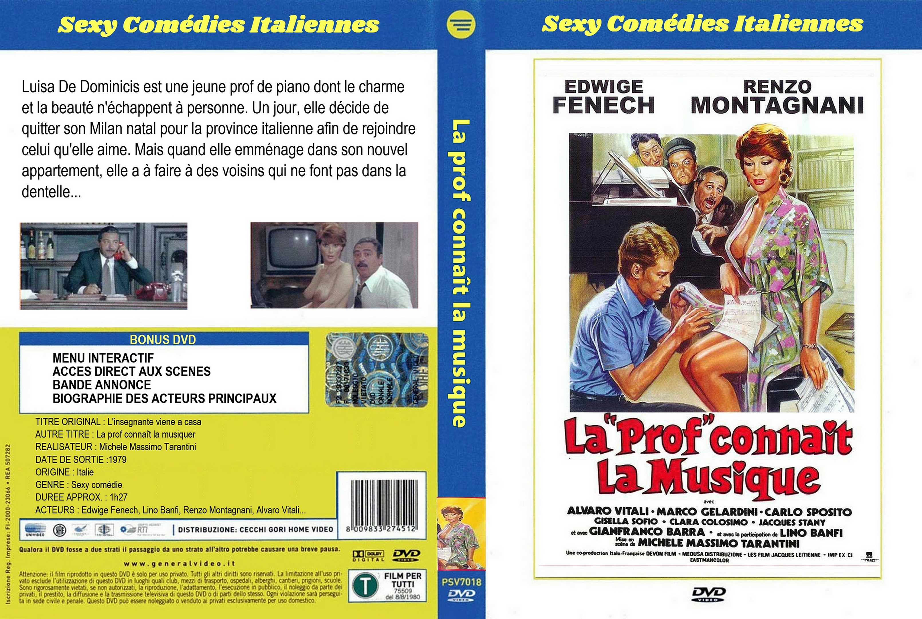 Jaquette DVD La prof connait la musique custom