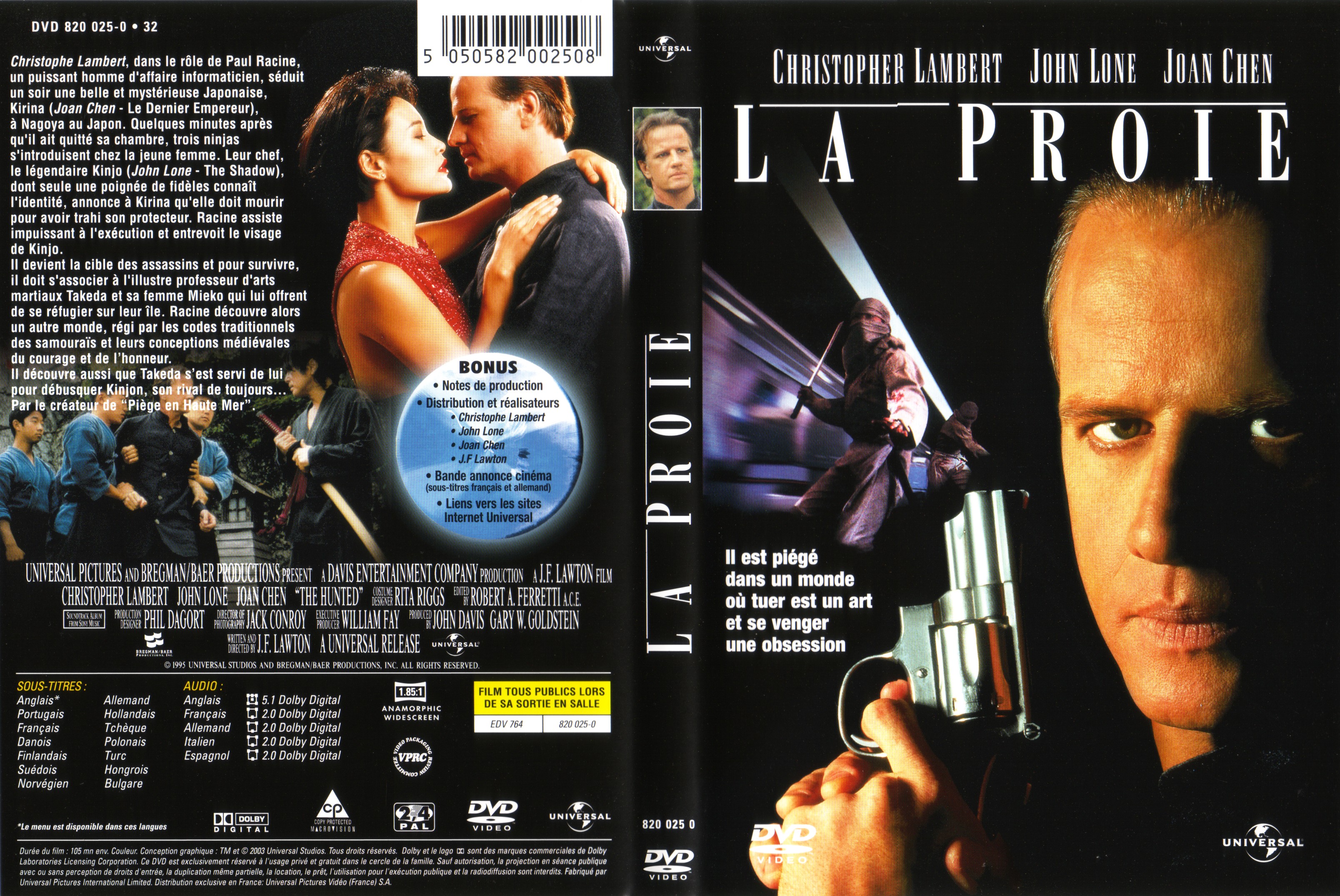 Jaquette DVD La proie