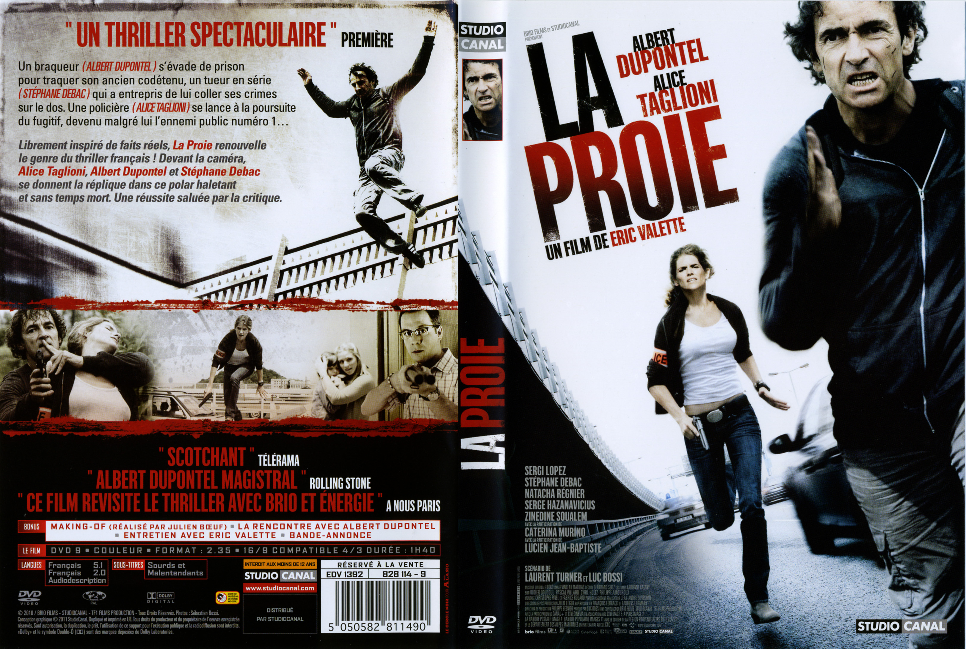 Jaquette DVD La proie (2011)