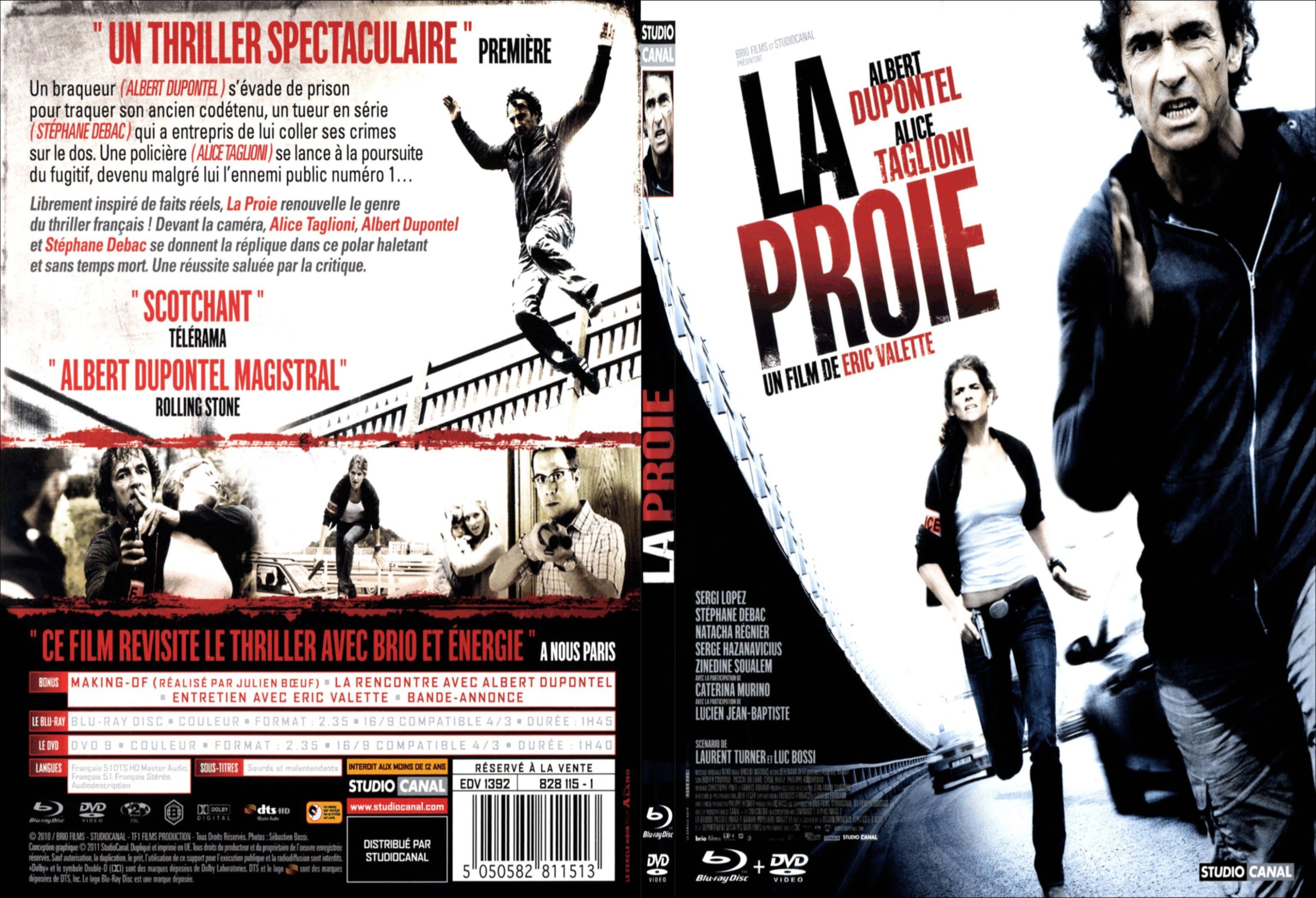 Jaquette DVD La proie (2011) - SLIM