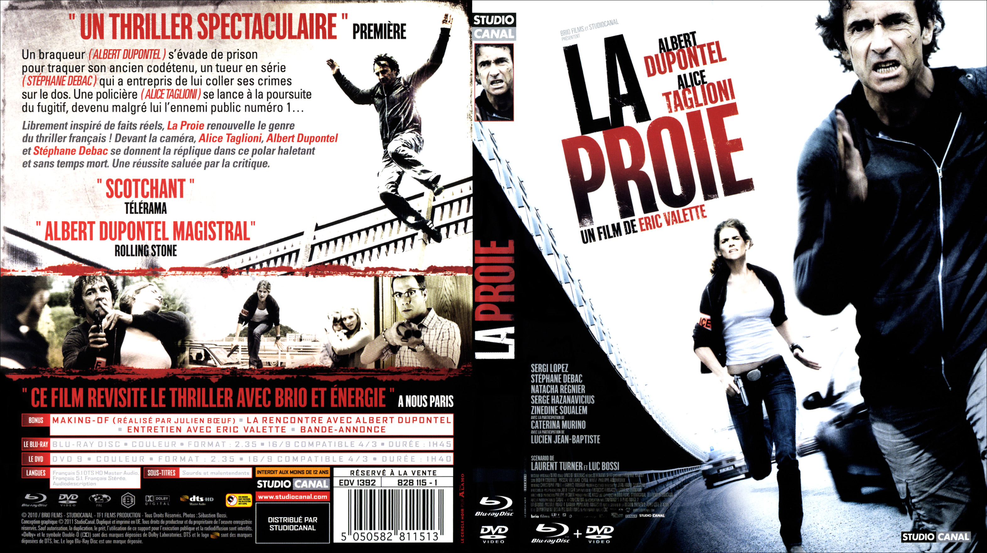 Jaquette DVD La proie (BLU-RAY)