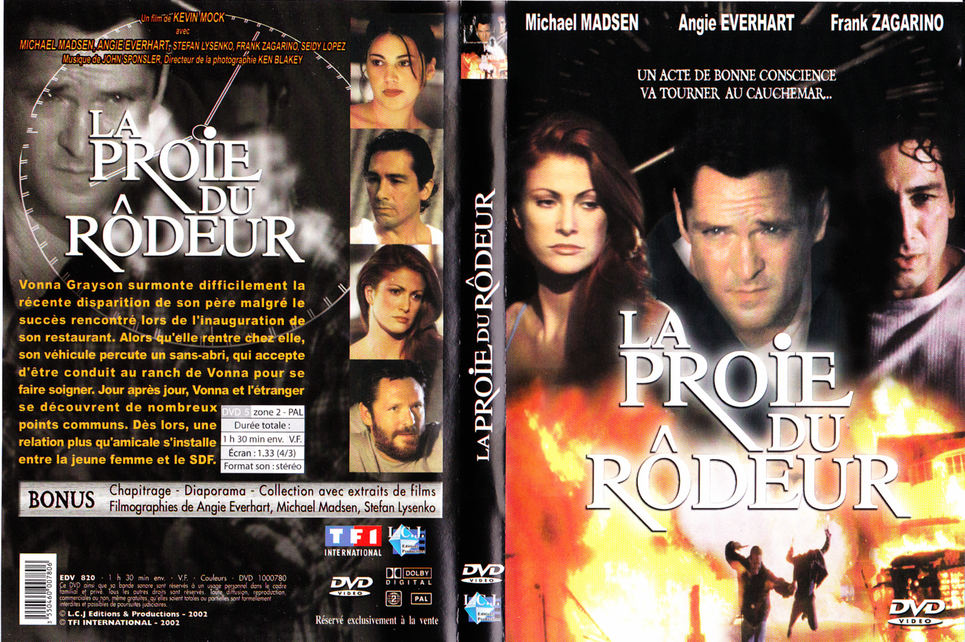 Jaquette DVD La proie du rodeur