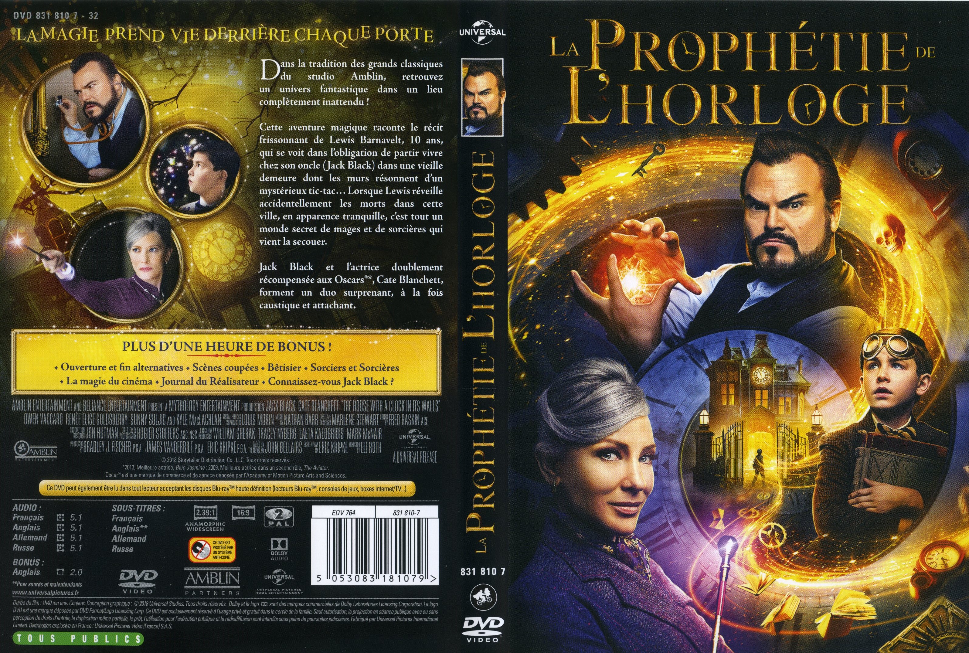 Jaquette DVD La prophtie de l