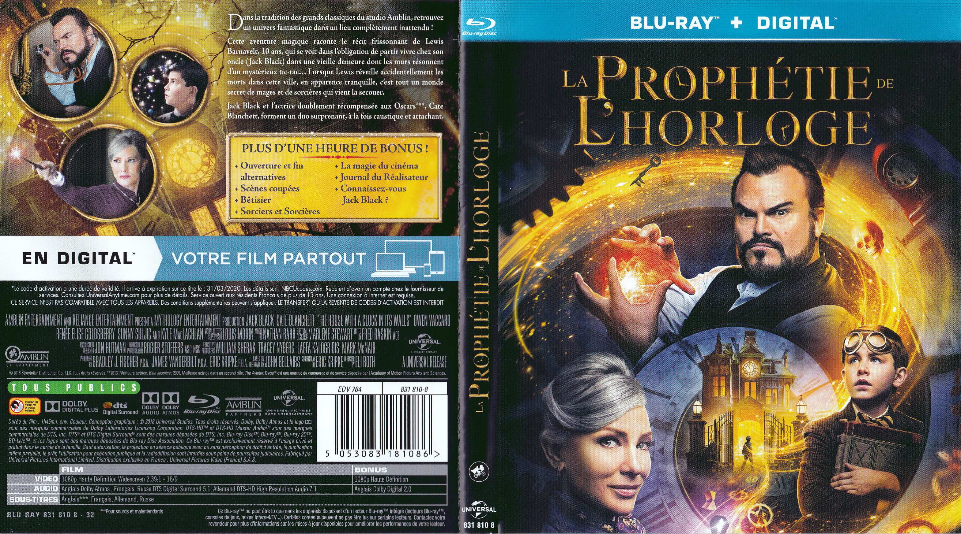 Jaquette DVD La prophetie de l