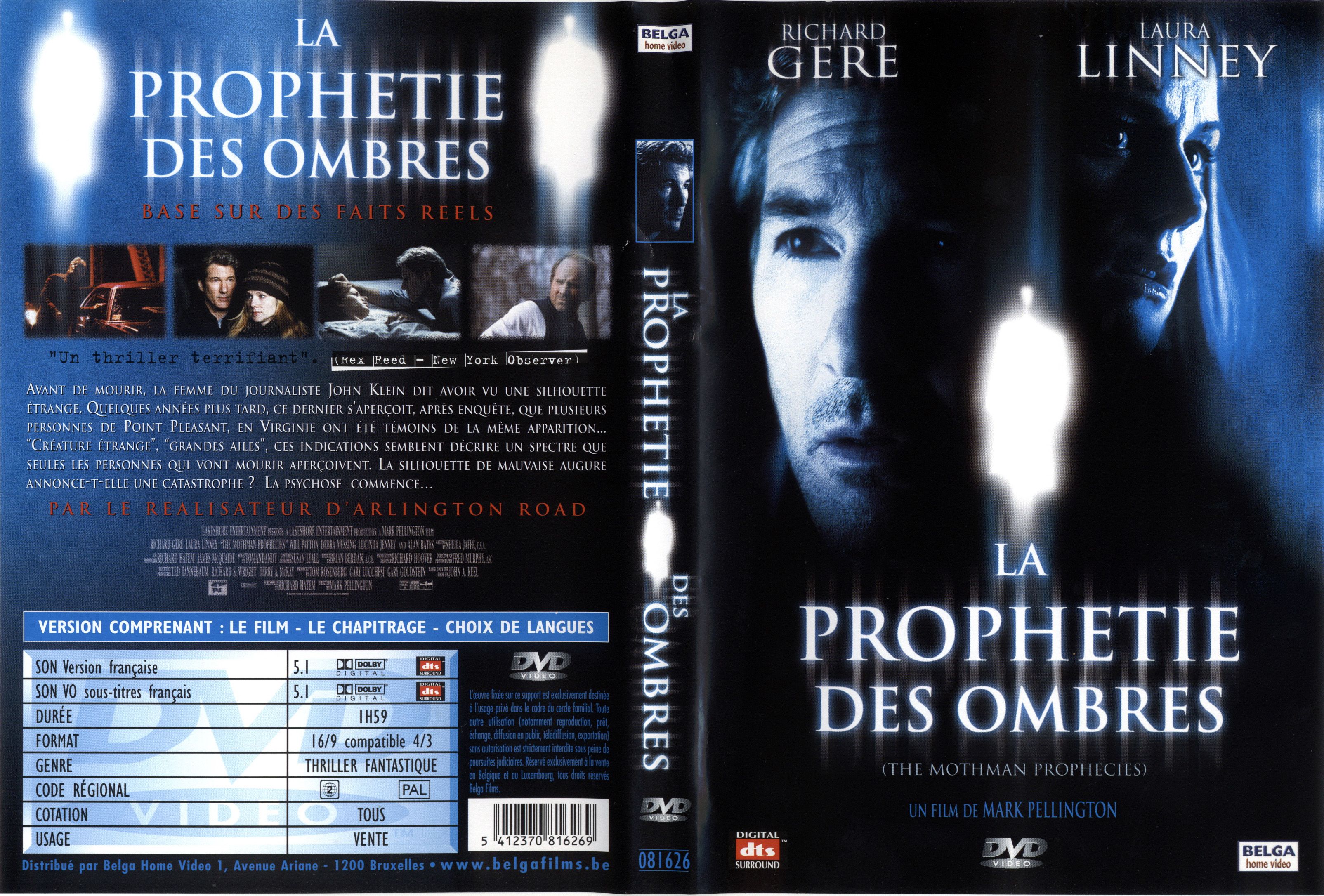 Jaquette DVD La prophetie des ombres