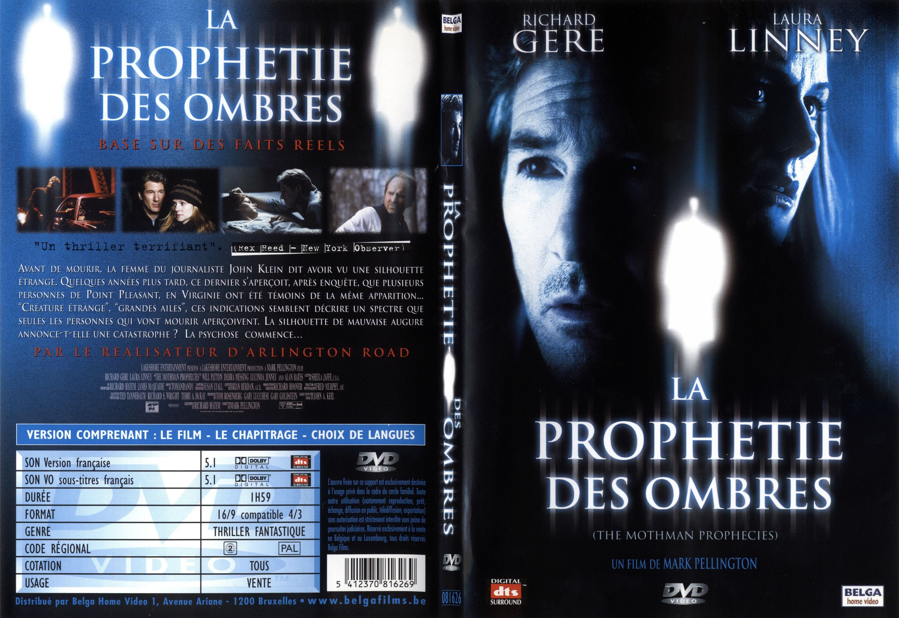 Jaquette DVD La prophtie des ombres - SLIM