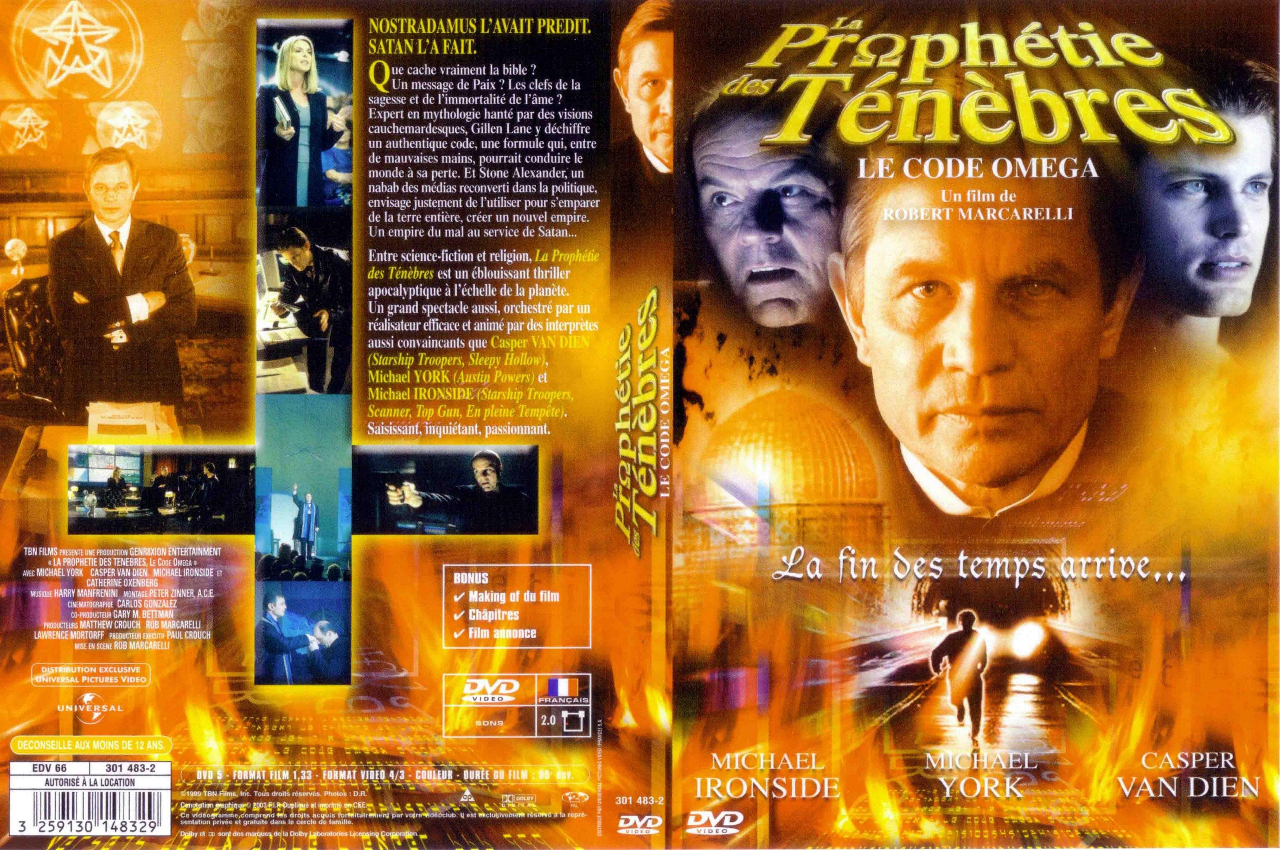 Jaquette DVD La prophtie des tnbres