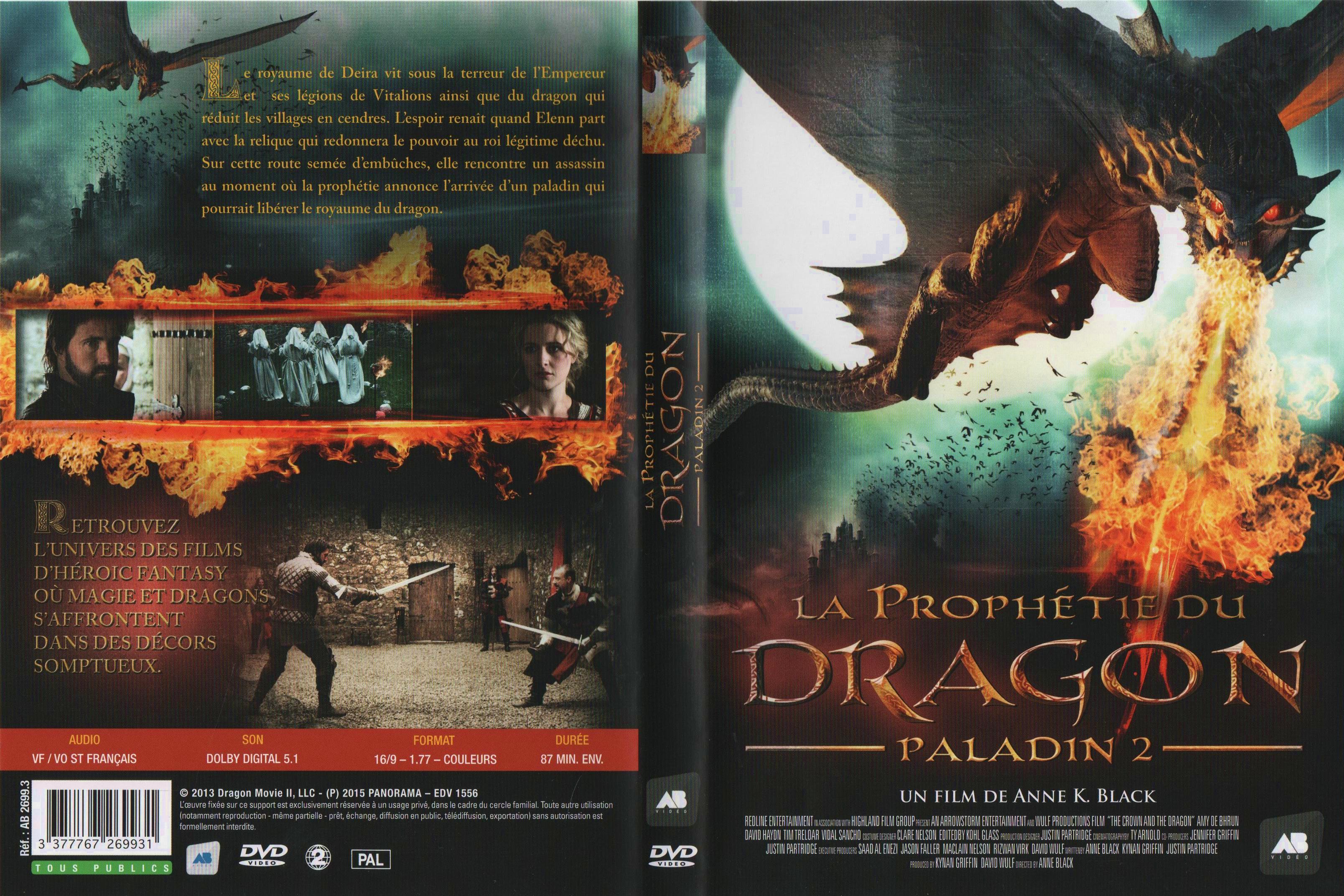 Jaquette DVD La prophetie du dragon paladin 2