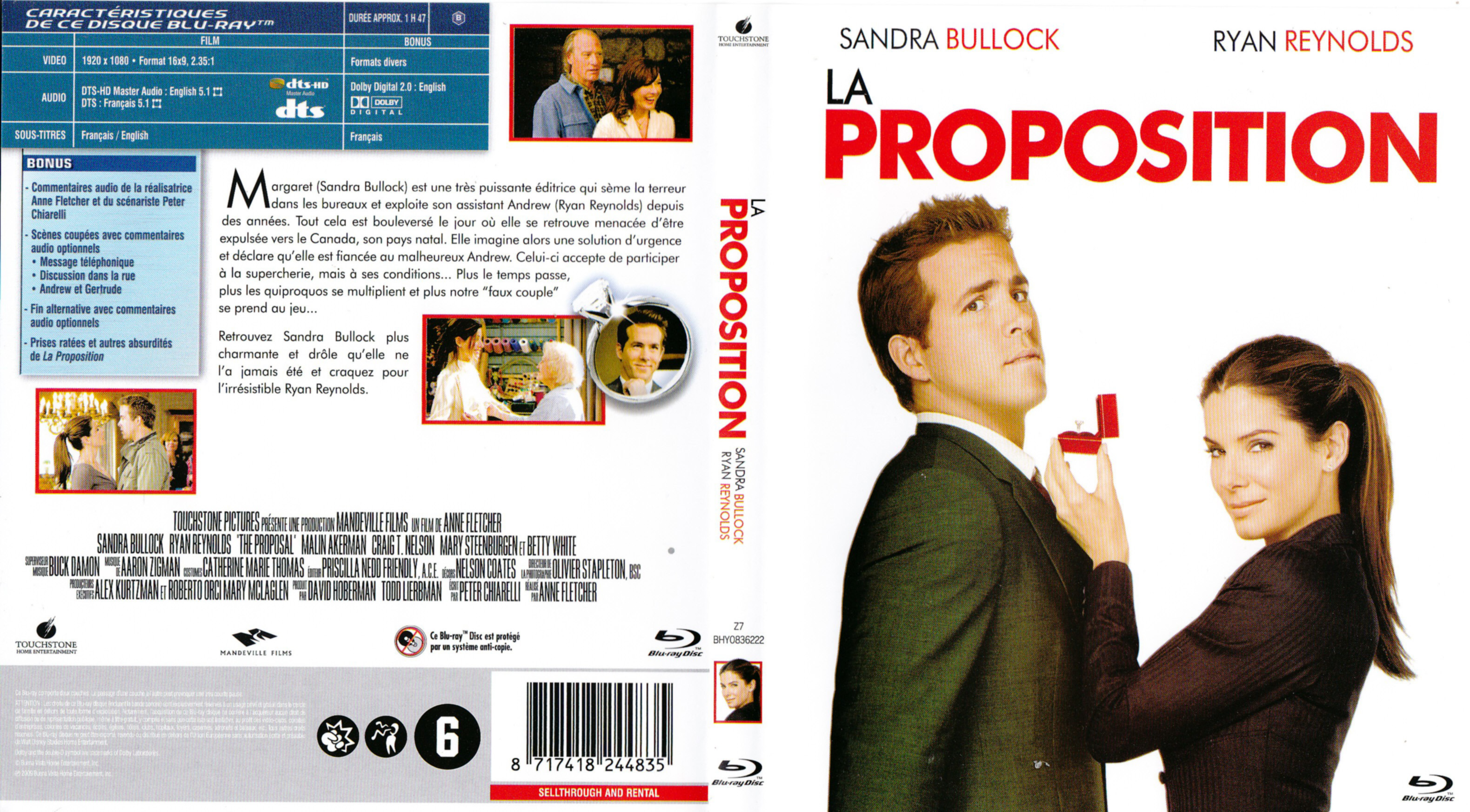 Jaquette DVD La proposition (BLU-RAY)