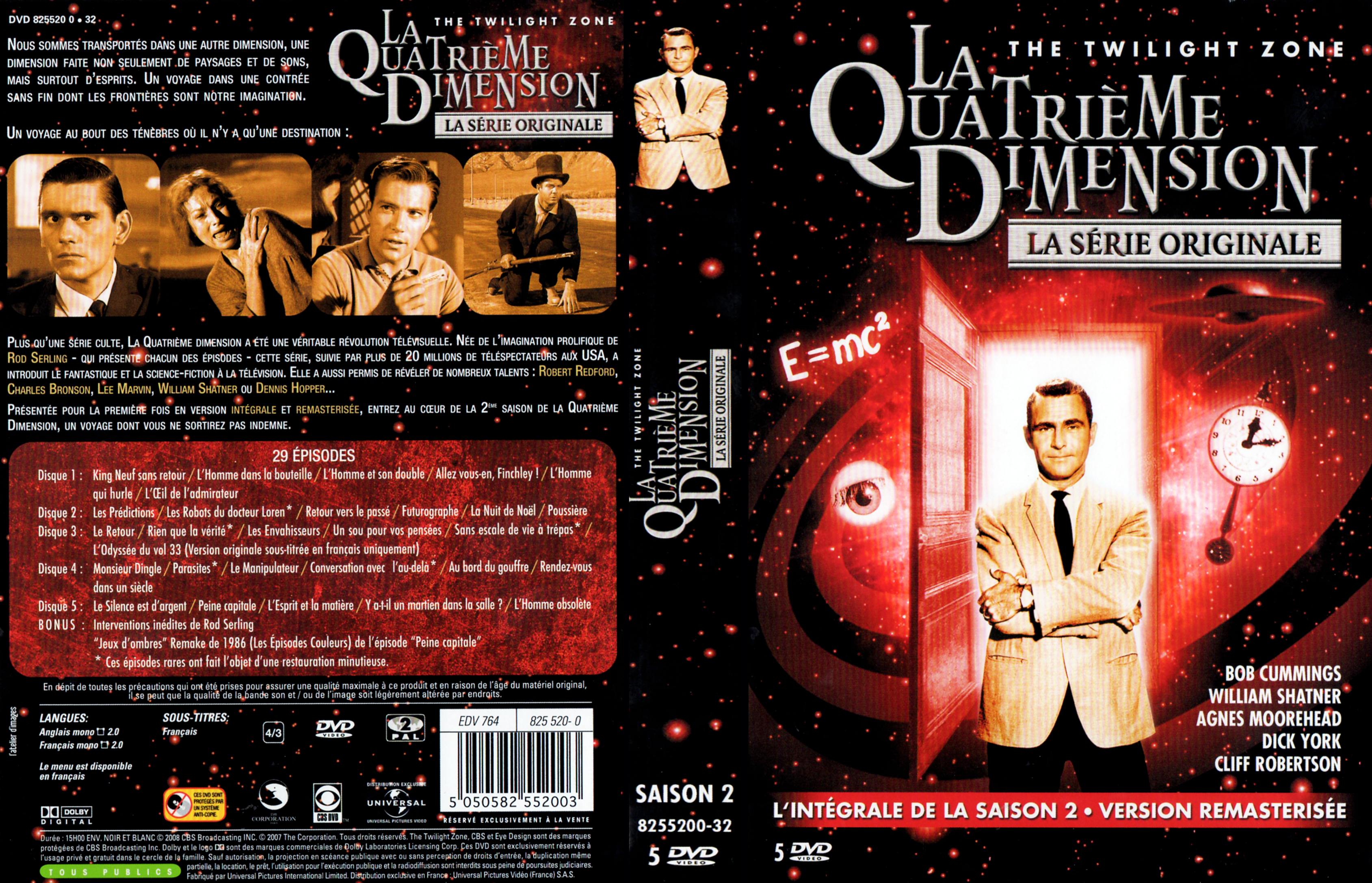 Jaquette DVD La quatrime dimension Saison 2 COFFRET