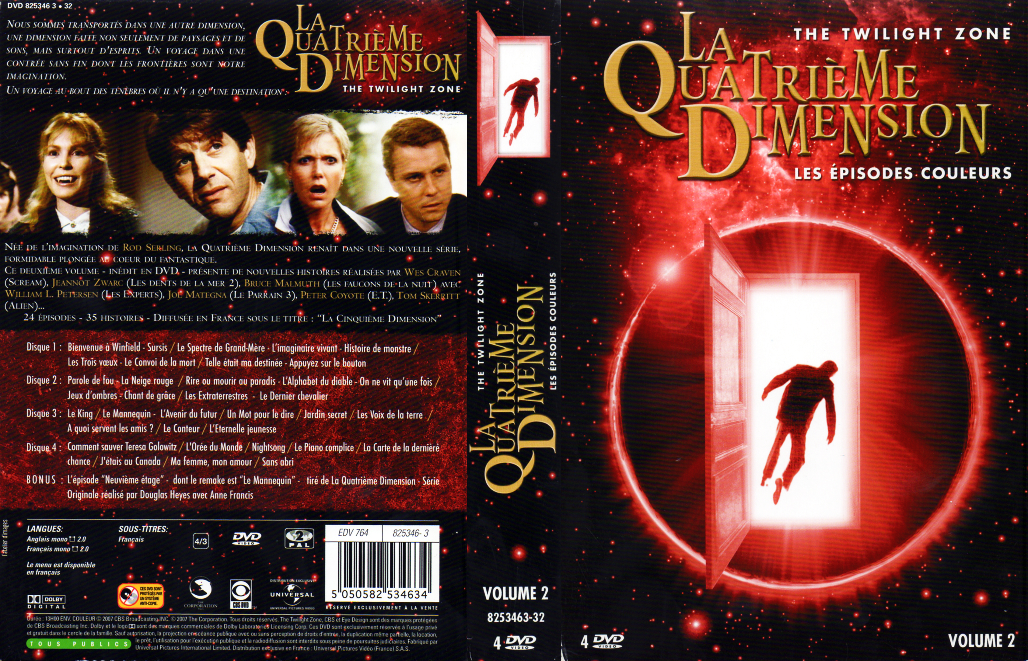 Jaquette DVD La quatrime dimension - Episodes couleurs vol 2