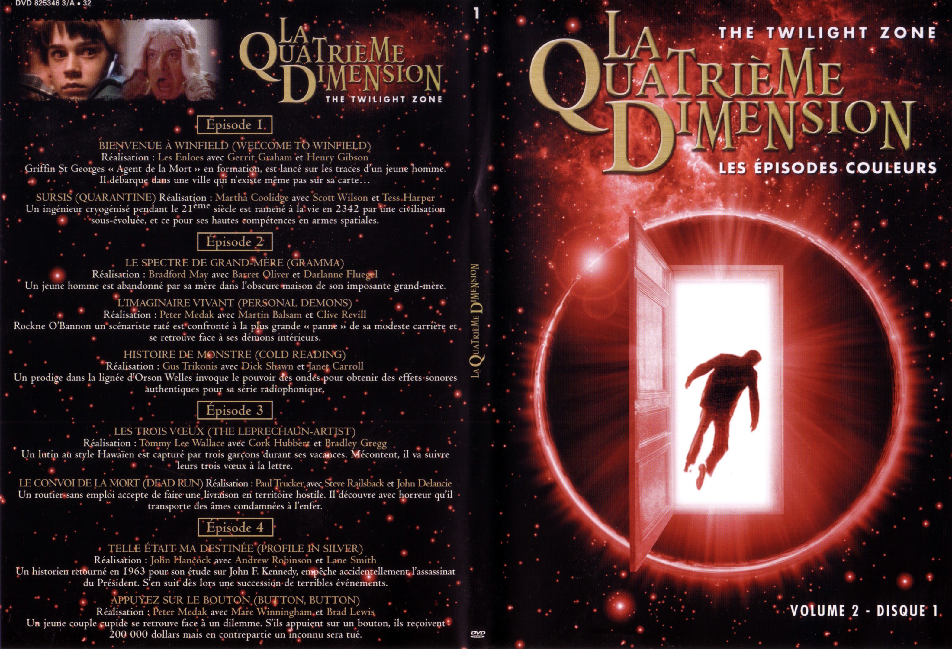 Jaquette DVD La quatrime dimension - Episodes couleurs vol 2 DVD 1