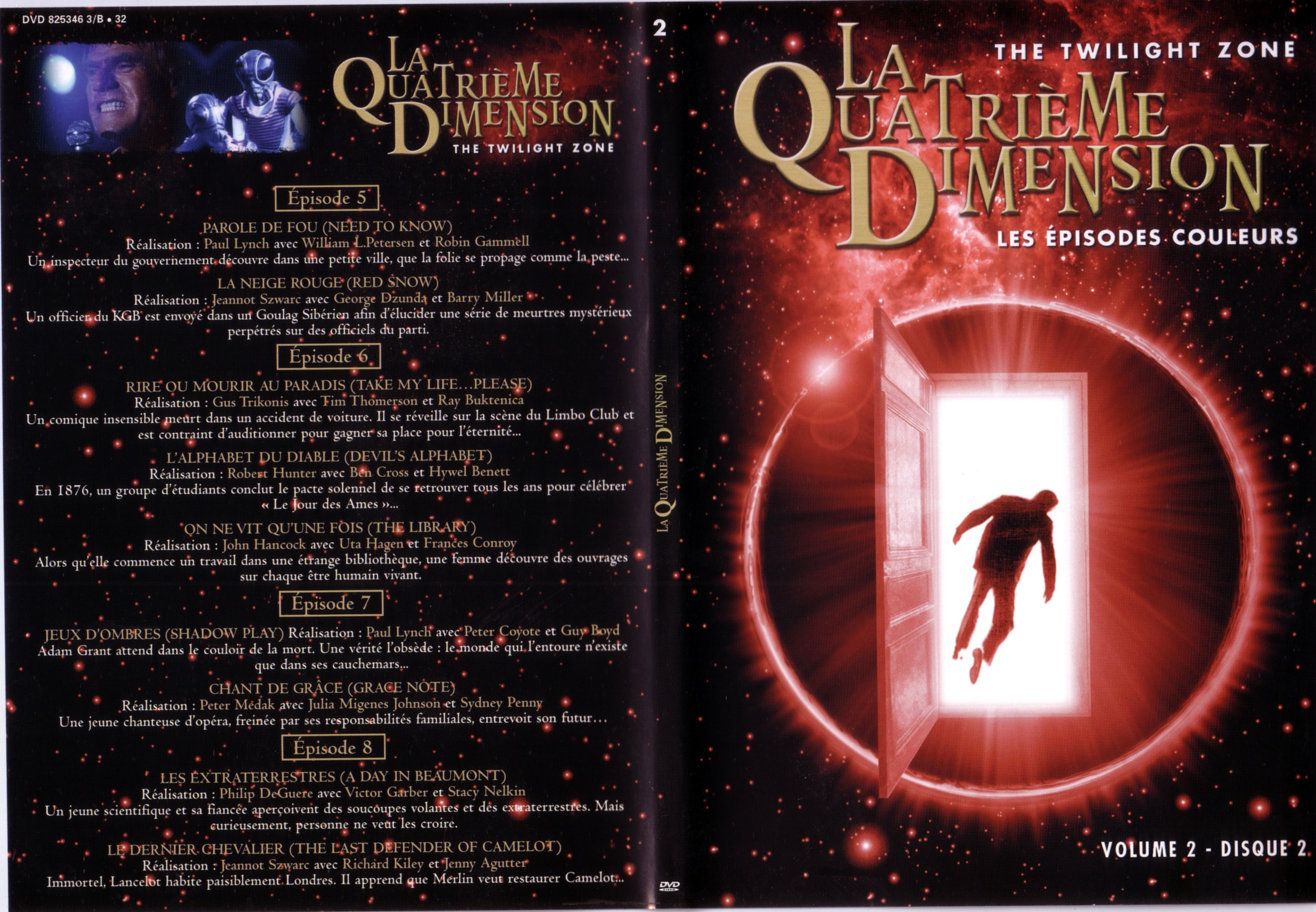 Jaquette DVD La quatrime dimension - Episodes couleurs vol 2 DVD 2